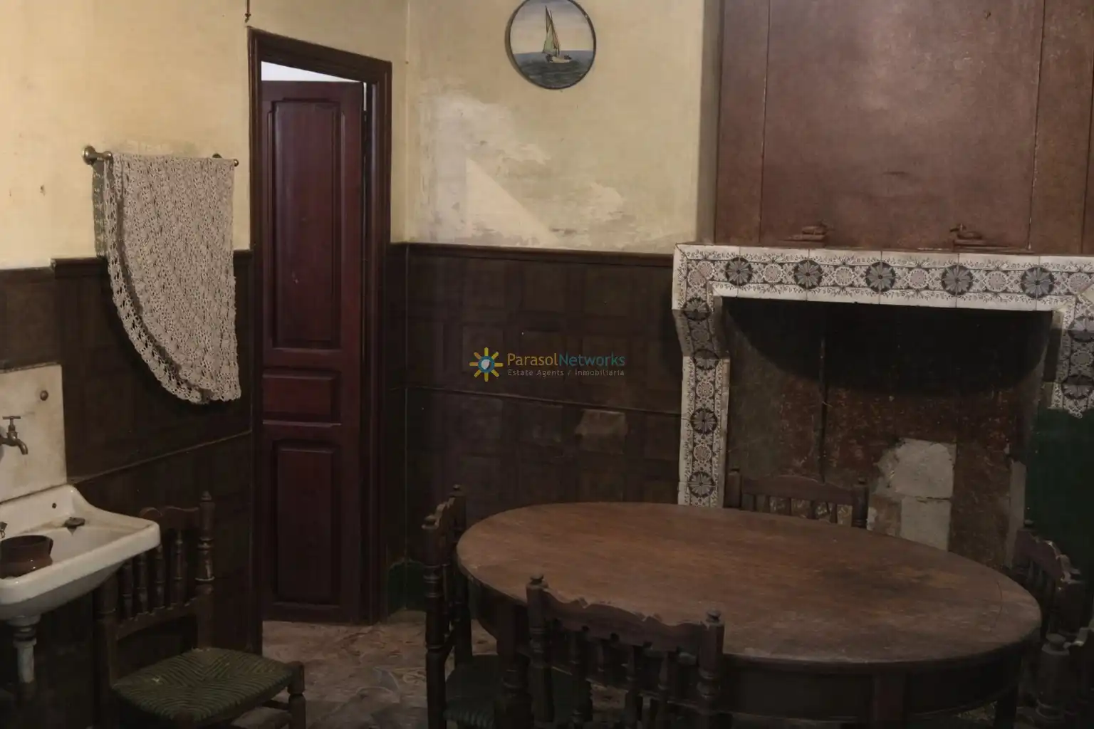 Comedor de Casa adosada en venta en L'Olleria con Terraza, Trastero y Balcón