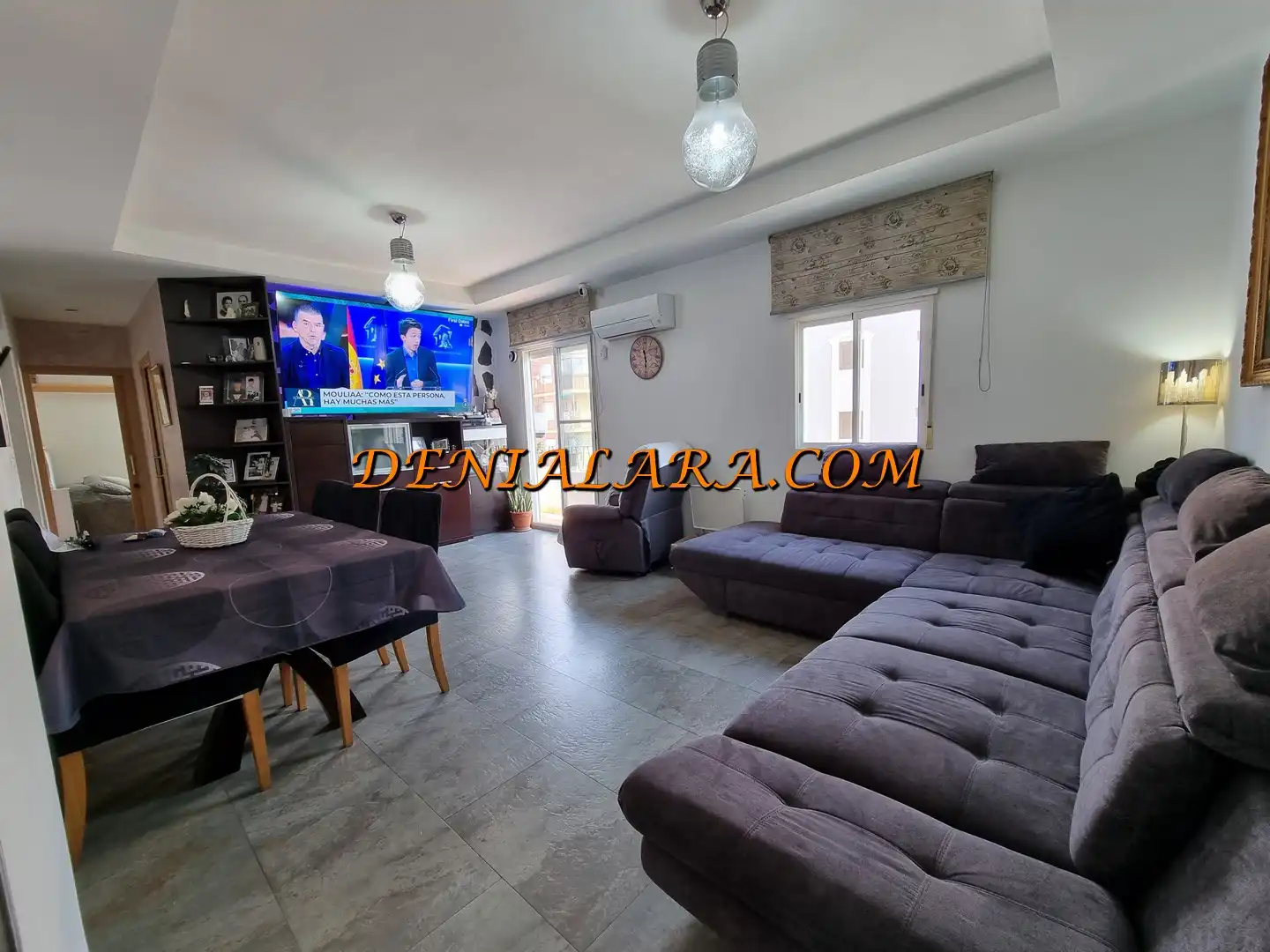 Living room of Flat for sale in Dénia  with Air Conditioner, Heating and Furnished