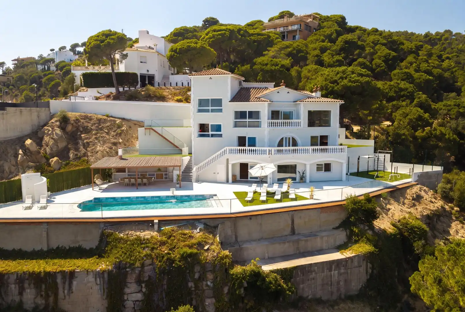 Vista exterior de Casa o chalet en venta en Lloret de Mar con Calefacción, Jardín privado y Terraza