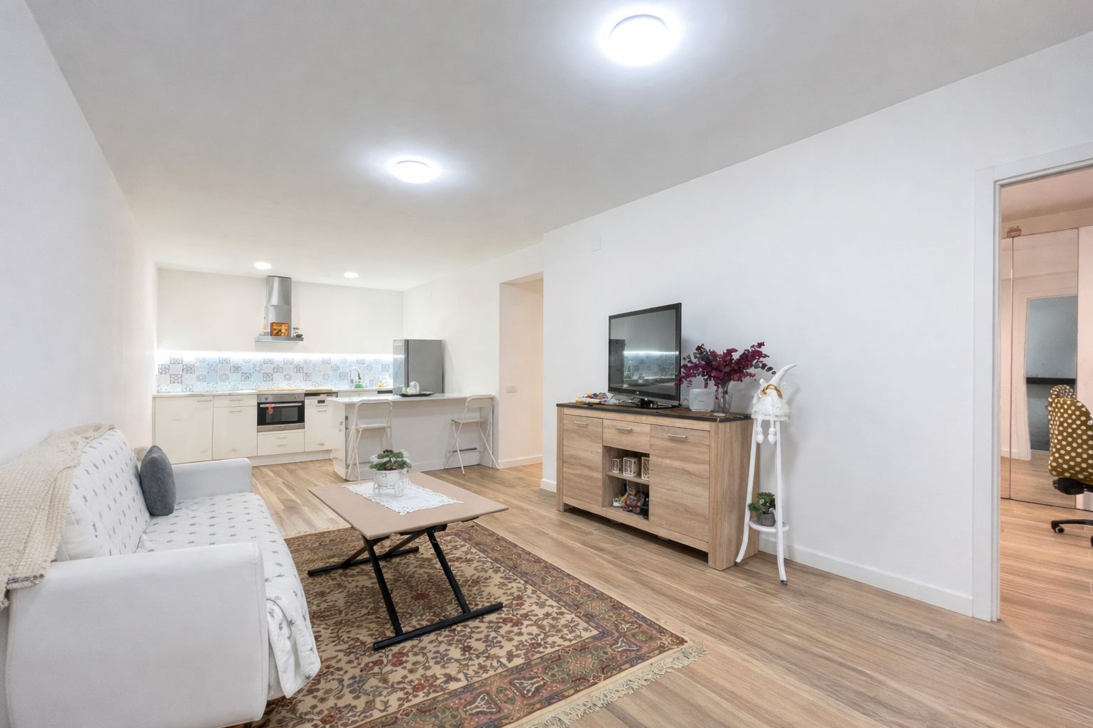 Living room of Flat for sale in Mollet del Vallès  with Air Conditioner and Furnished