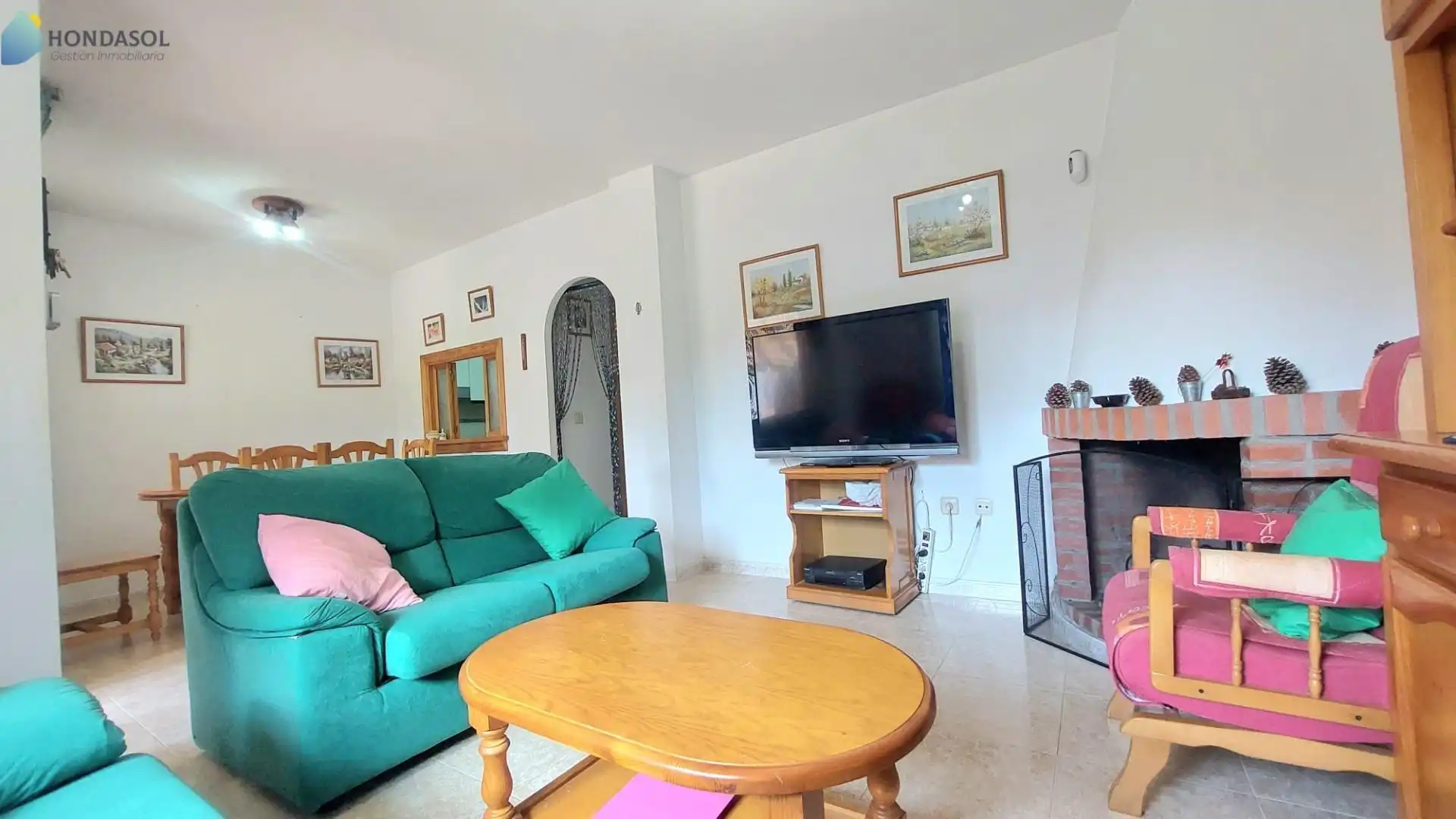 Living room of Houses for sale in Cartagena  with Air Conditioner, Private garden and Terrace