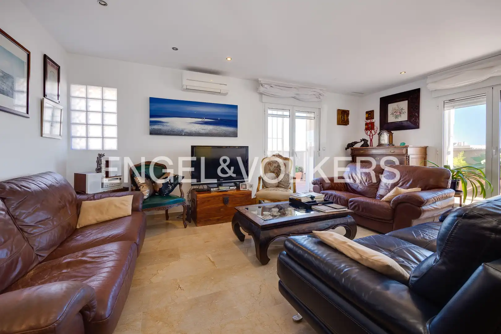 Sala de estar de Ático en venta en Torrevieja con Aire acondicionado, Calefacción y Terraza