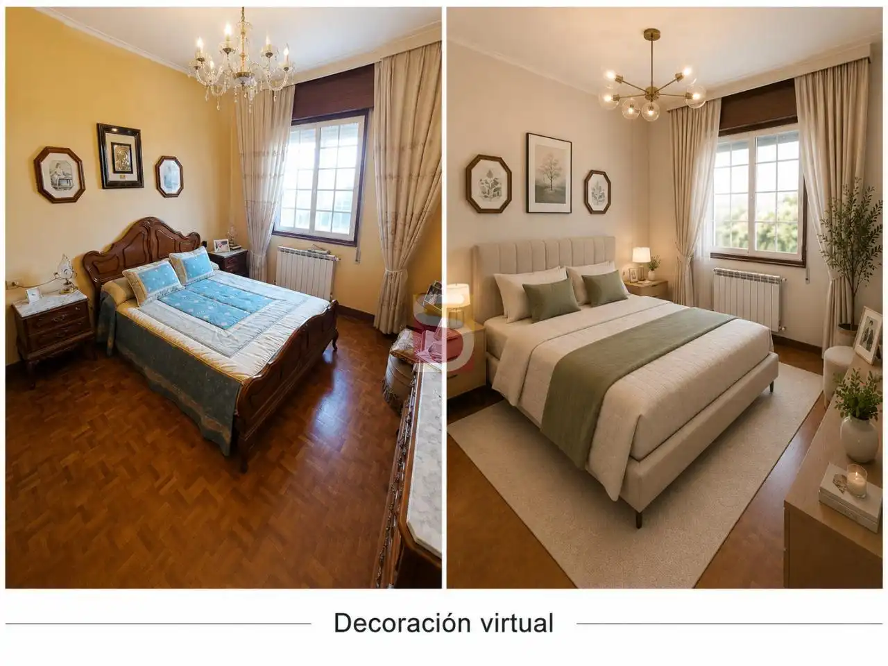 Schlafzimmer von Wohnung zum Verkauf in Vigo  mit Heizung und Möbliert
