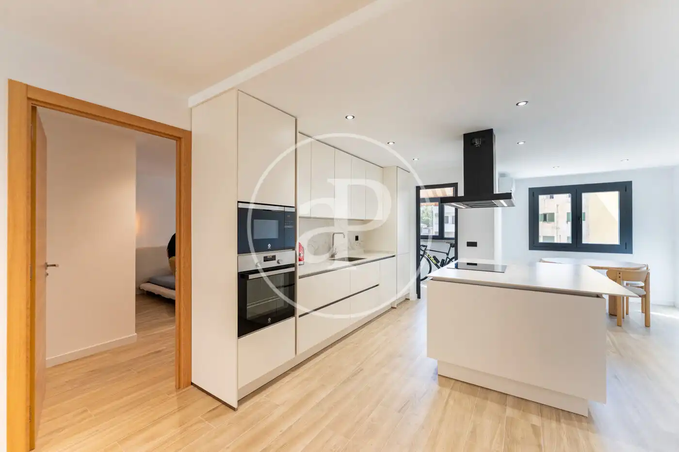 Küche von Wohnung zur Miete in  Palma de Mallorca mit Klimaanlage, Heizung und Haustiere erlaubt