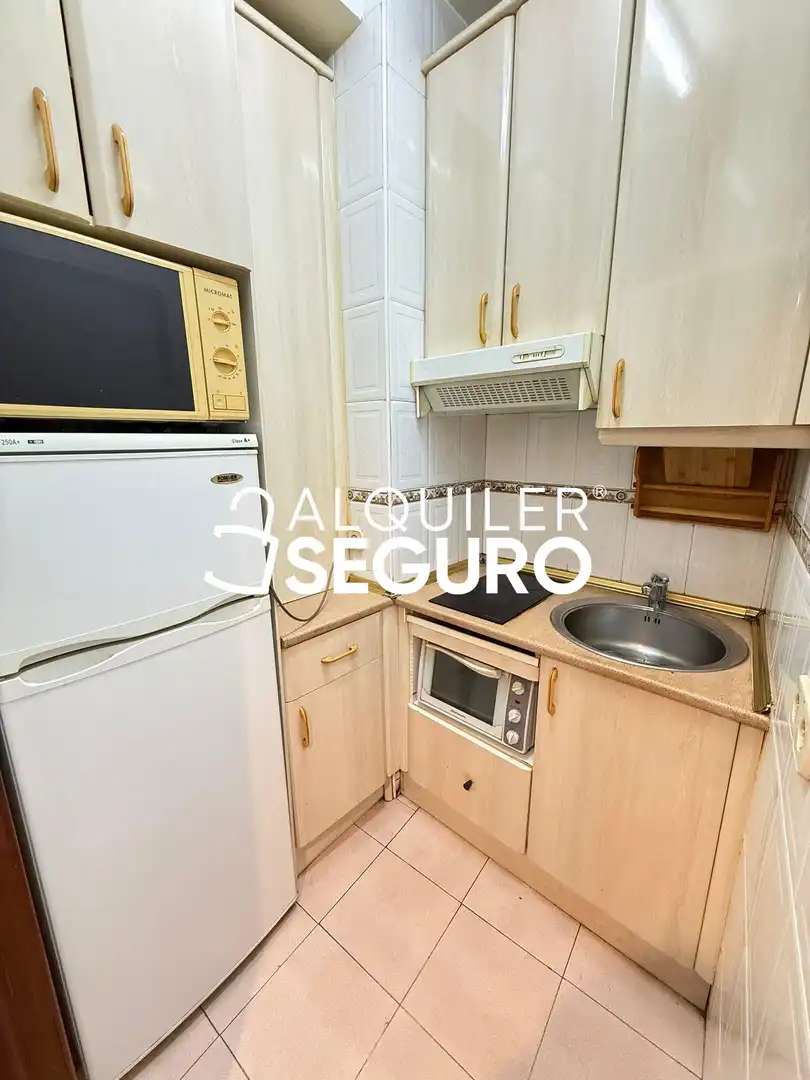 Kitchen of Study for rent in Madrid  with Heating and Furnished