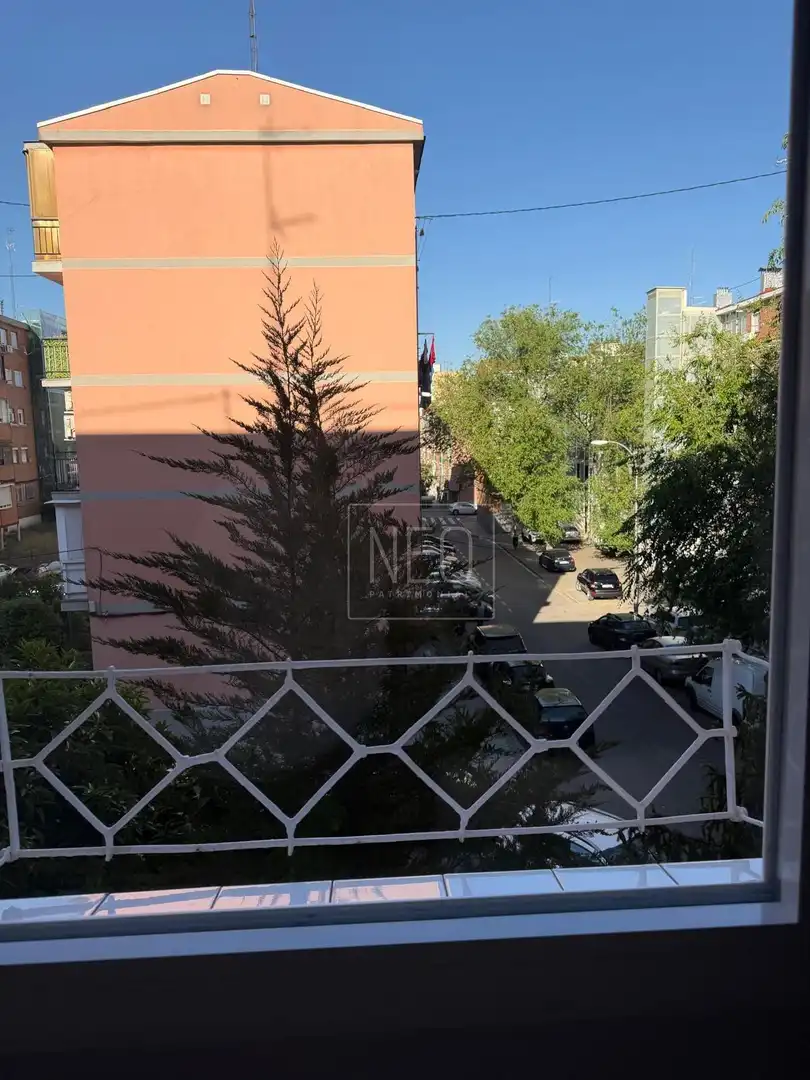 Balcony of Flat for sale in Madrid  with Air Conditioner and Heating