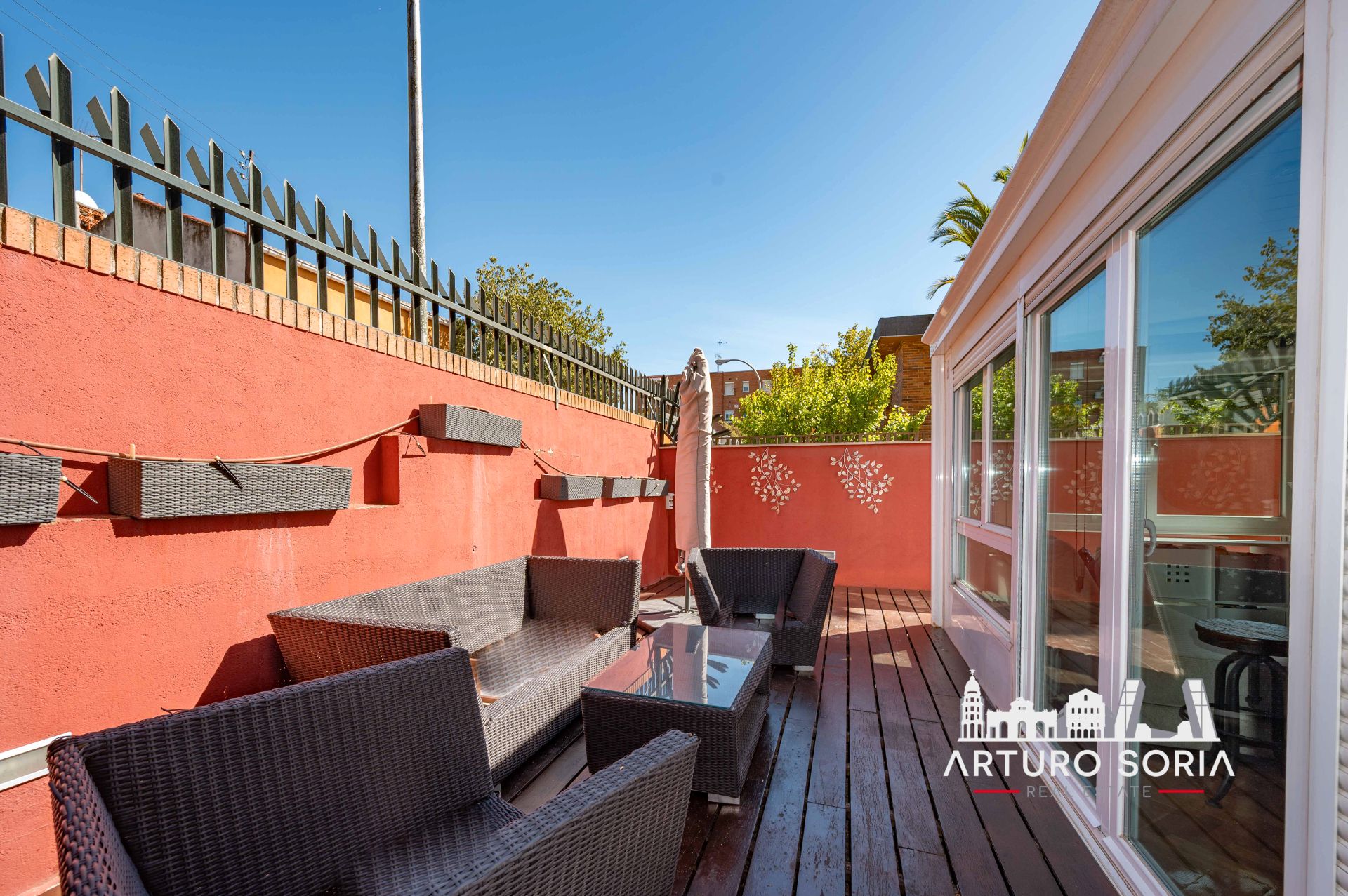 Terrace of Flat to rent in  Madrid Capital  with Air Conditioner, Heating and Terrace