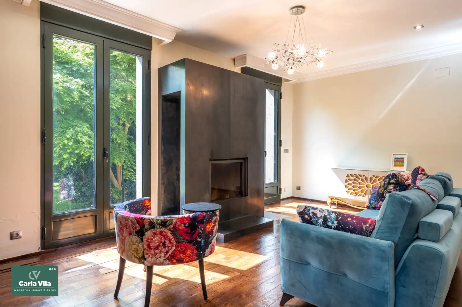 Wohnzimmer von Haus oder Chalet zum Verkauf in O Corgo   mit Heizung, Privatgarten und Parkett