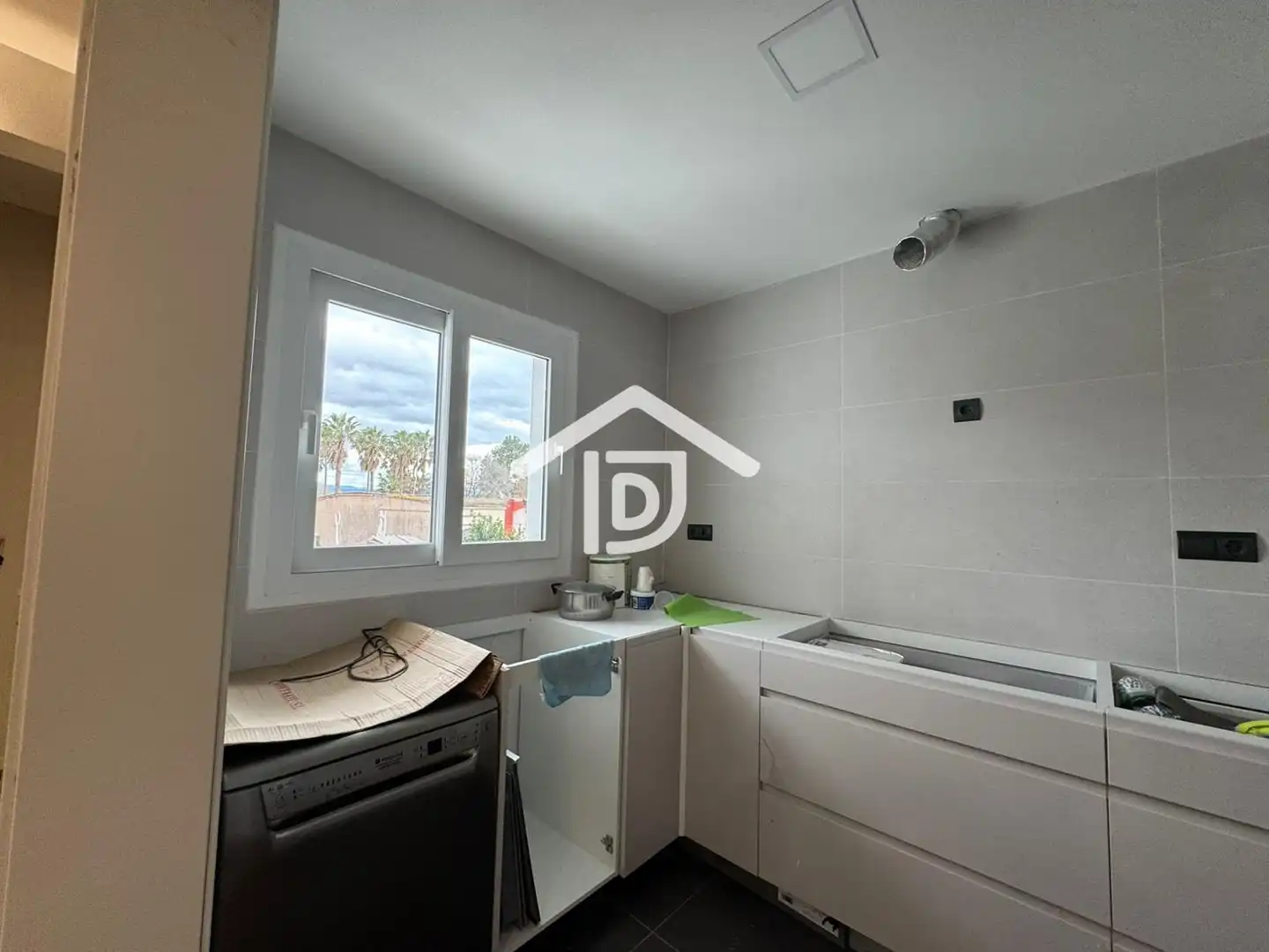 Cocina de Casa adosada en venta en Benimuslem con Aire acondicionado, Terraza y Trastero