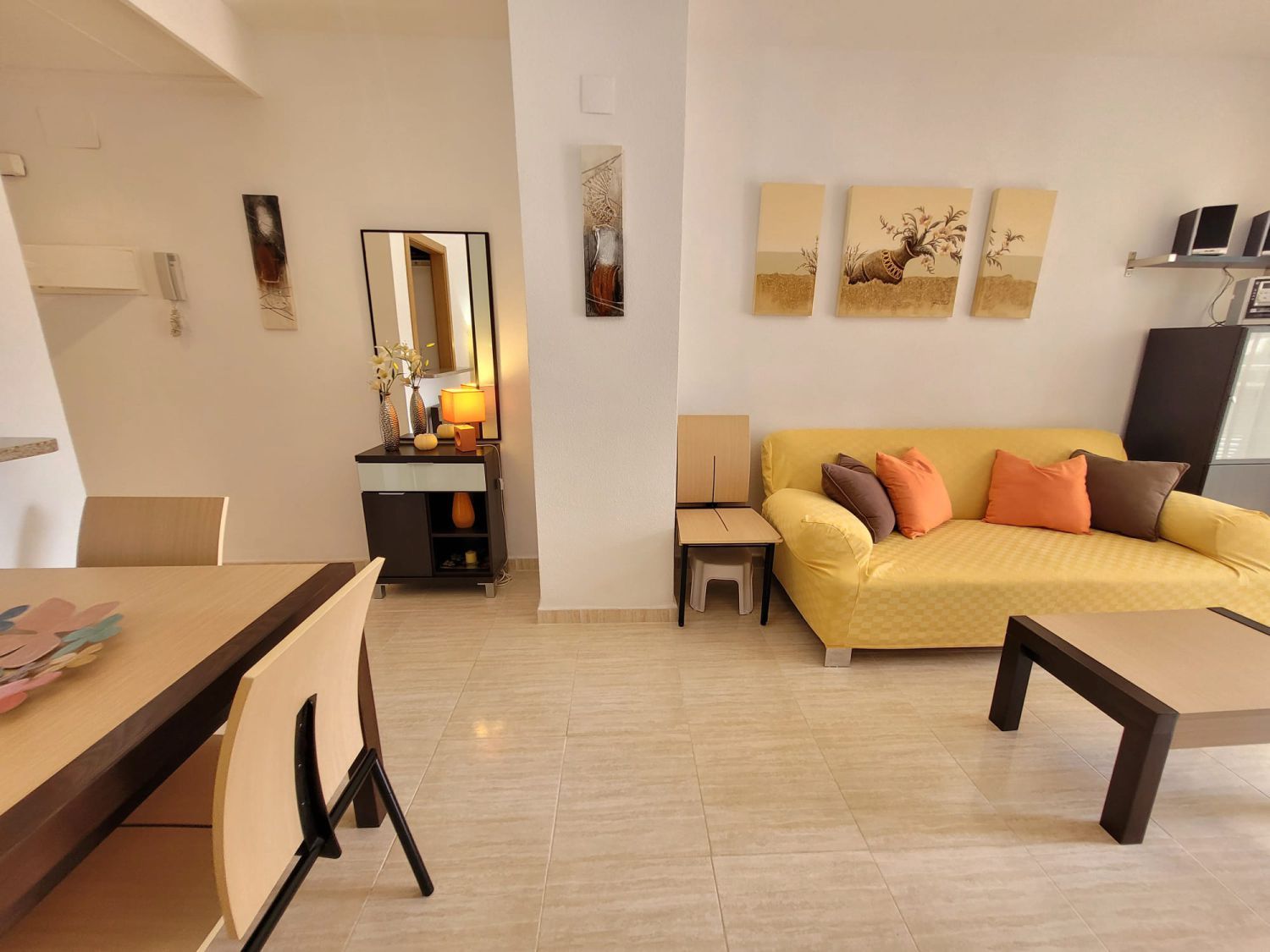 Sala de estar de Apartamento en venta en Oropesa del Mar / Orpesa con Aire acondicionado, Calefacción y Terraza