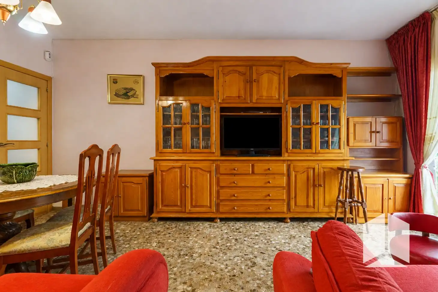 Sala de estar de Piso en venta en Castelldefels con Amueblado y Balcón