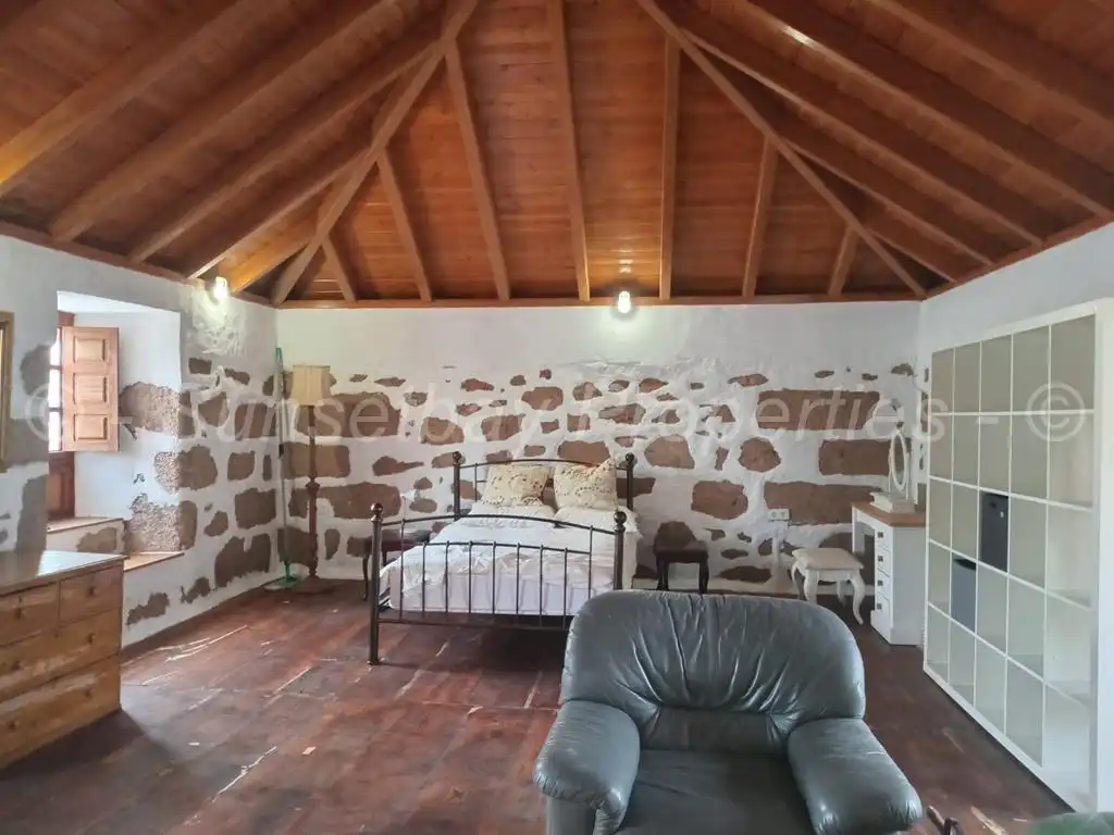 Sala de estar de Finca rústica en venta en Granadilla de Abona con Jardín privado, Terraza y Piscina