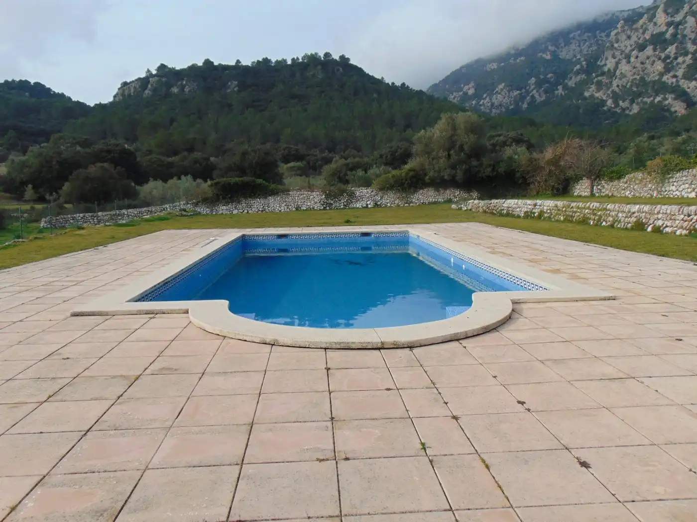 Swimming pool of Country homes for sale in Bunyola  with Private garden, Terrace and Storage room