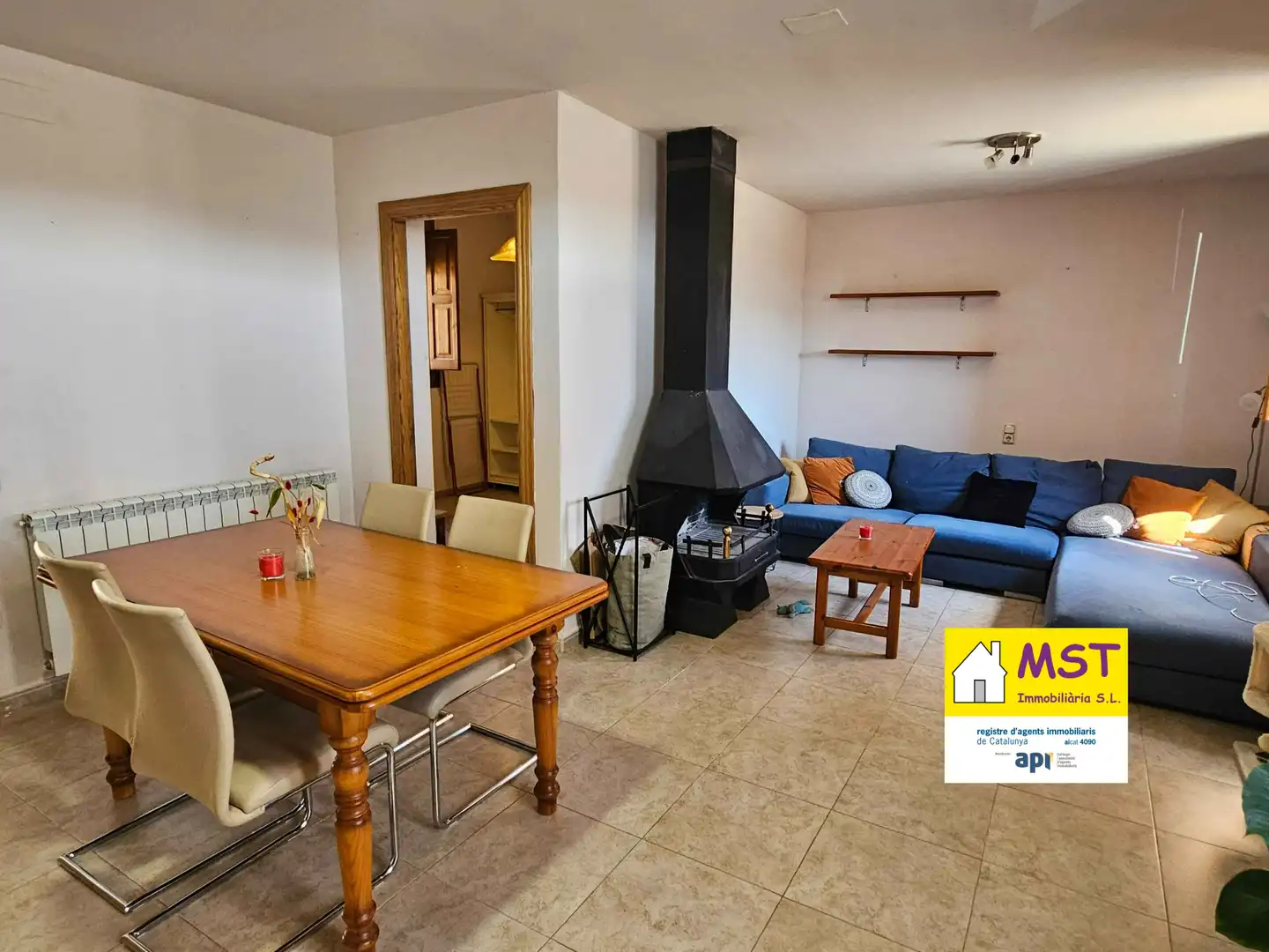 Sala de estar de Casa adosada en venta en Casserres con Aire acondicionado, Calefacción y Terraza
