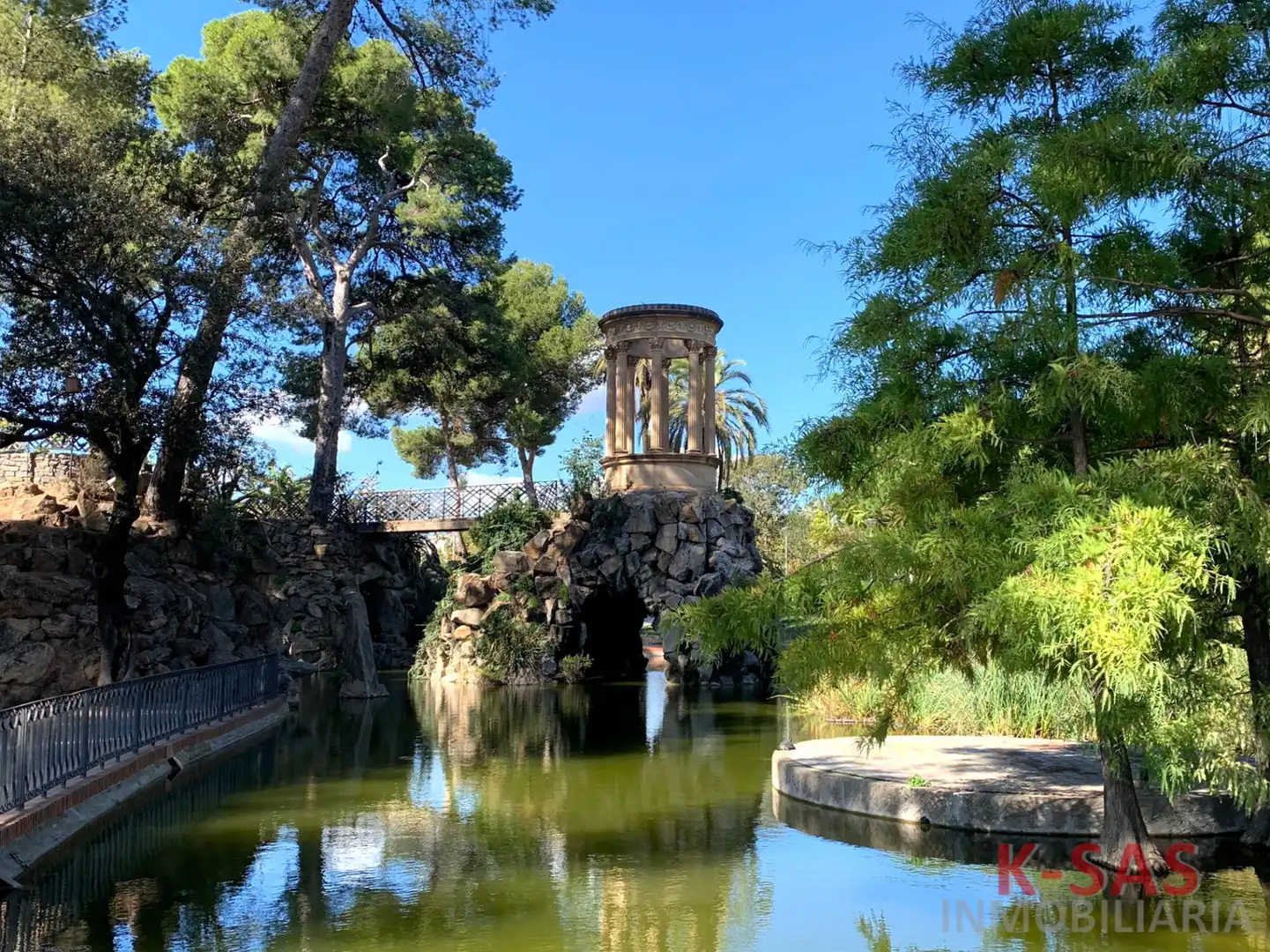 Garten von Wohnung zum Verkauf in Esplugues de Llobregat mit Heizung und Ofen