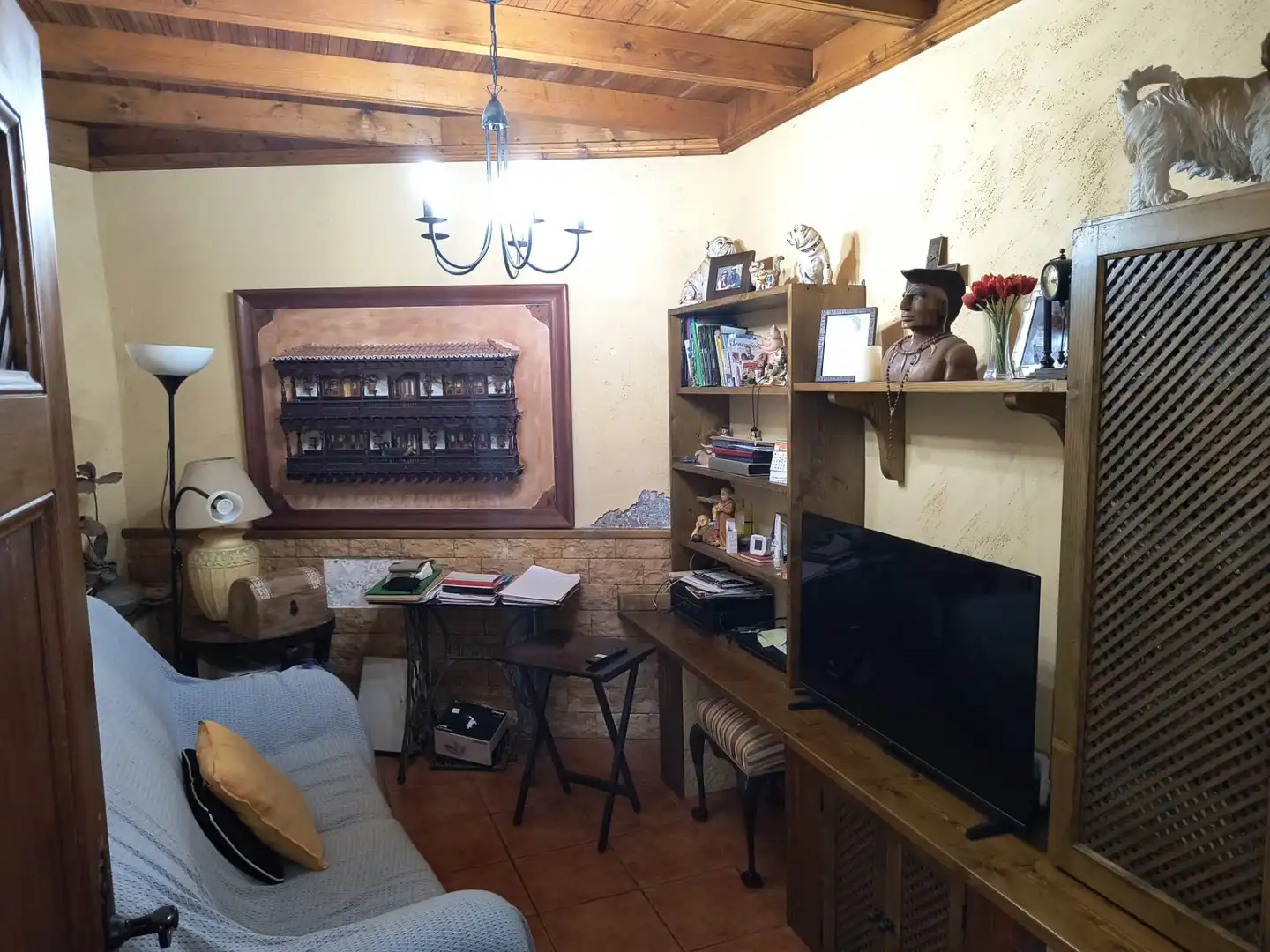 Sala de estar de Casa o chalet en venta en Los Realejos con Jardín privado, Terraza y Amueblado