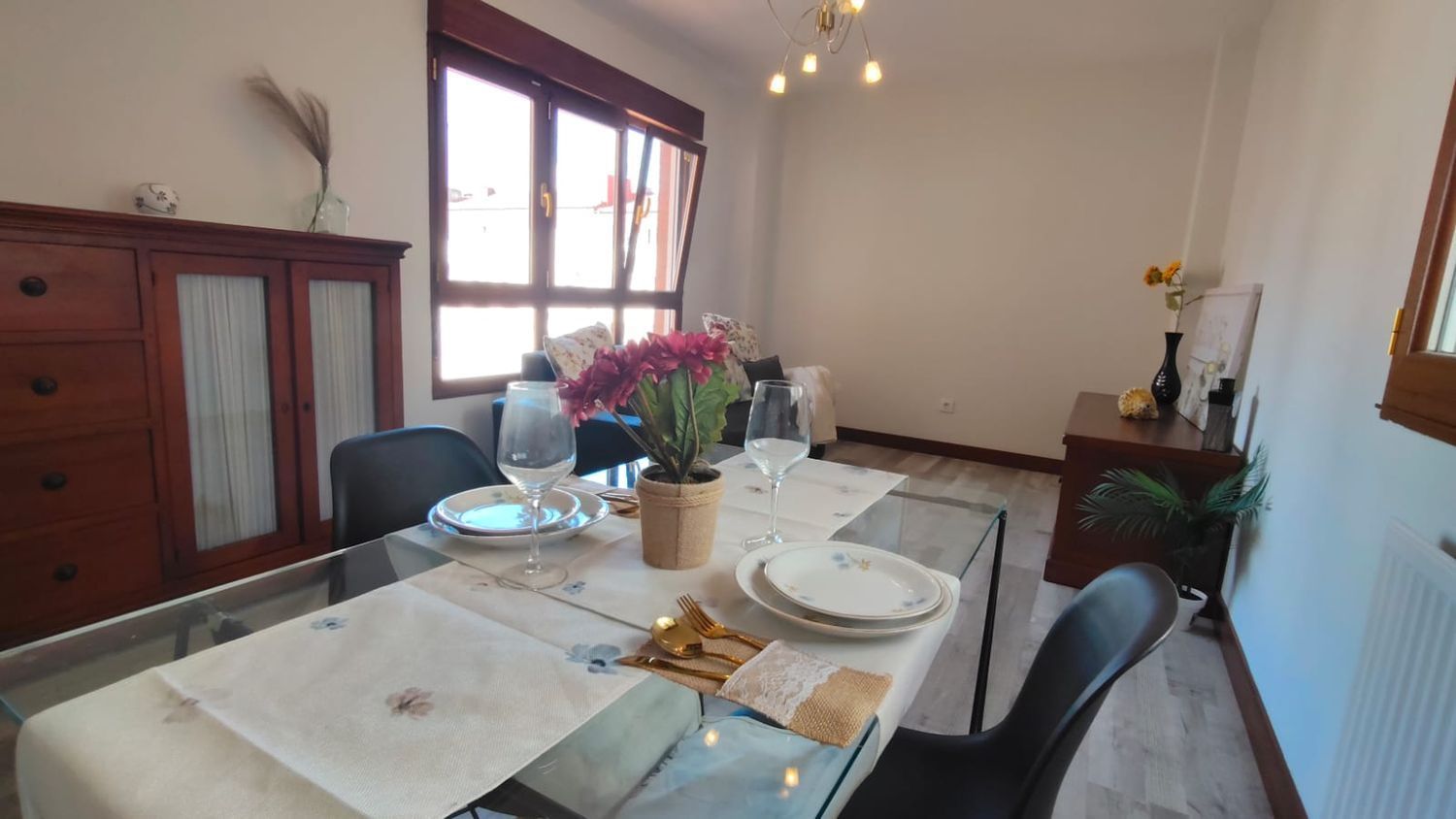 Dining room of Flat for sale in Gijón   with Heating, Storage room and Swimming Pool