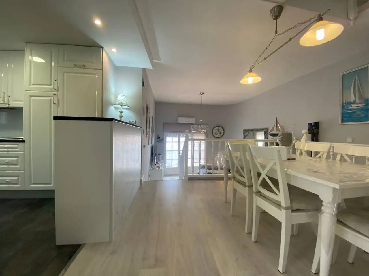 Comedor de Casa adosada en venta en Mont-roig del Camp con Aire acondicionado, Parquet y Terraza