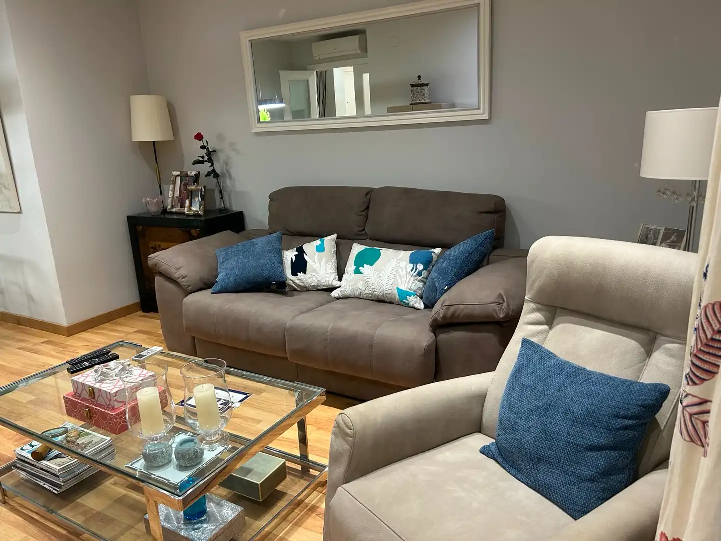 Sala de estar de Piso en venta en Valencia con Aire acondicionado, Amueblado y Balcón