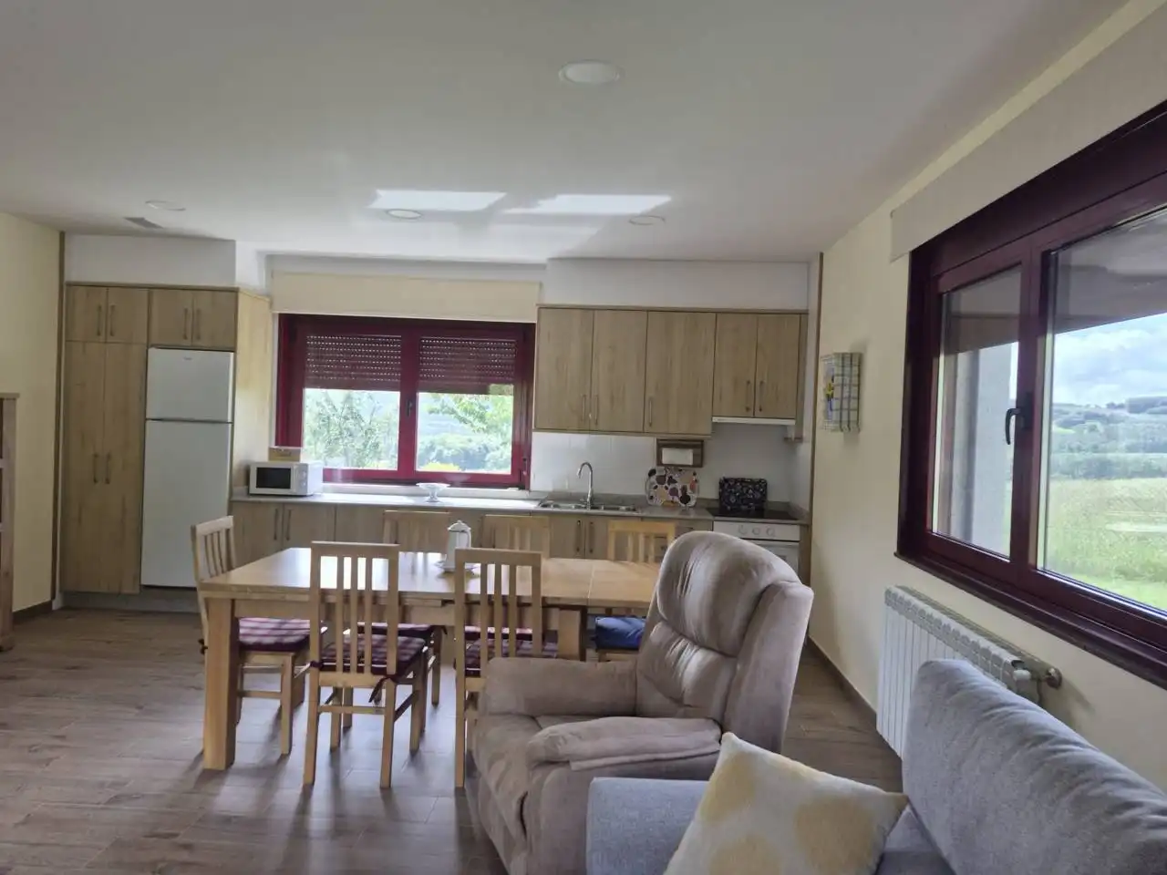 Cocina de Casa o chalet de alquiler en Vilasantar con Jardín privado