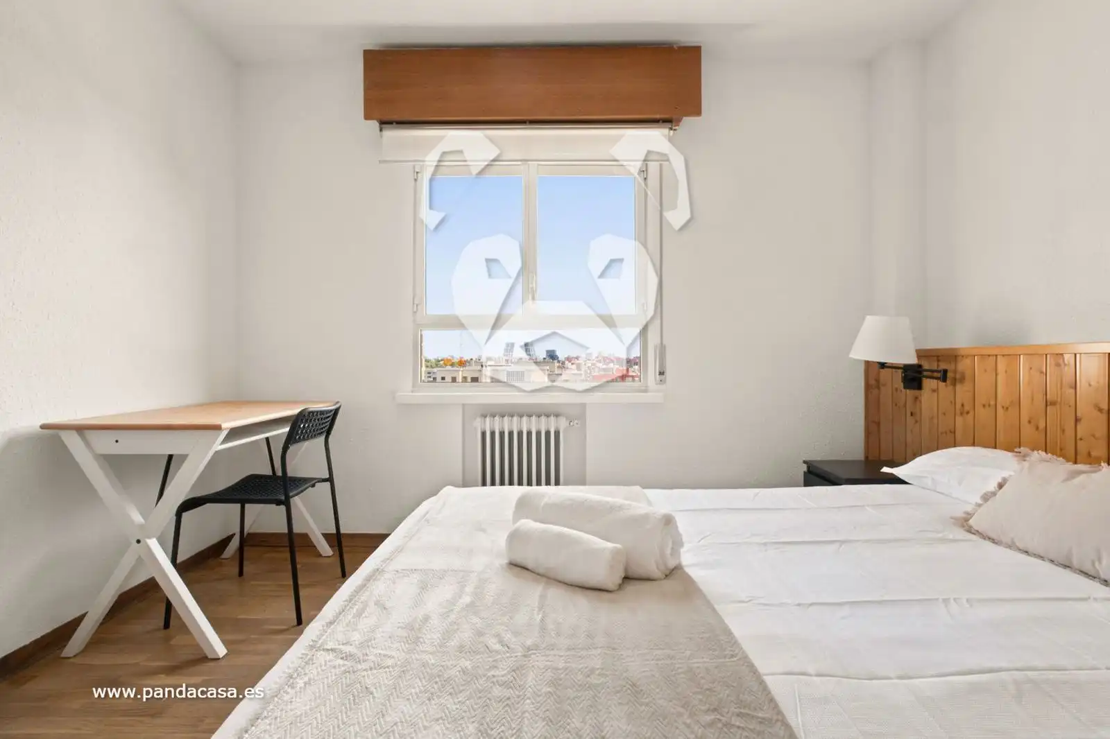 Schlafzimmer von Wohnung zur Miete in Madrid mit Heizung und Möbliert