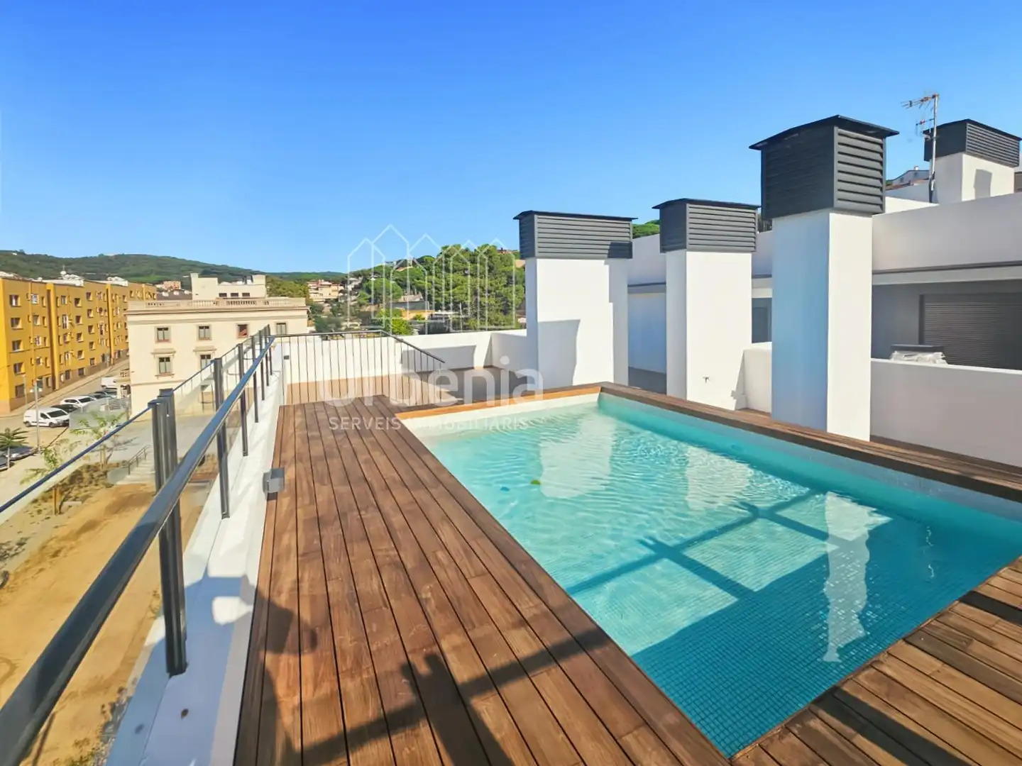 Schwimmbecken von Maisonette zum Verkauf in Arenys de Mar mit Klimaanlage, Heizung und Terrasse