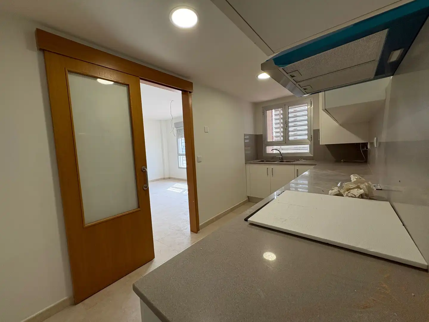 Kitchen of Flat for sale in La Pobla Llarga  with Air Conditioner, Heating and Terrace