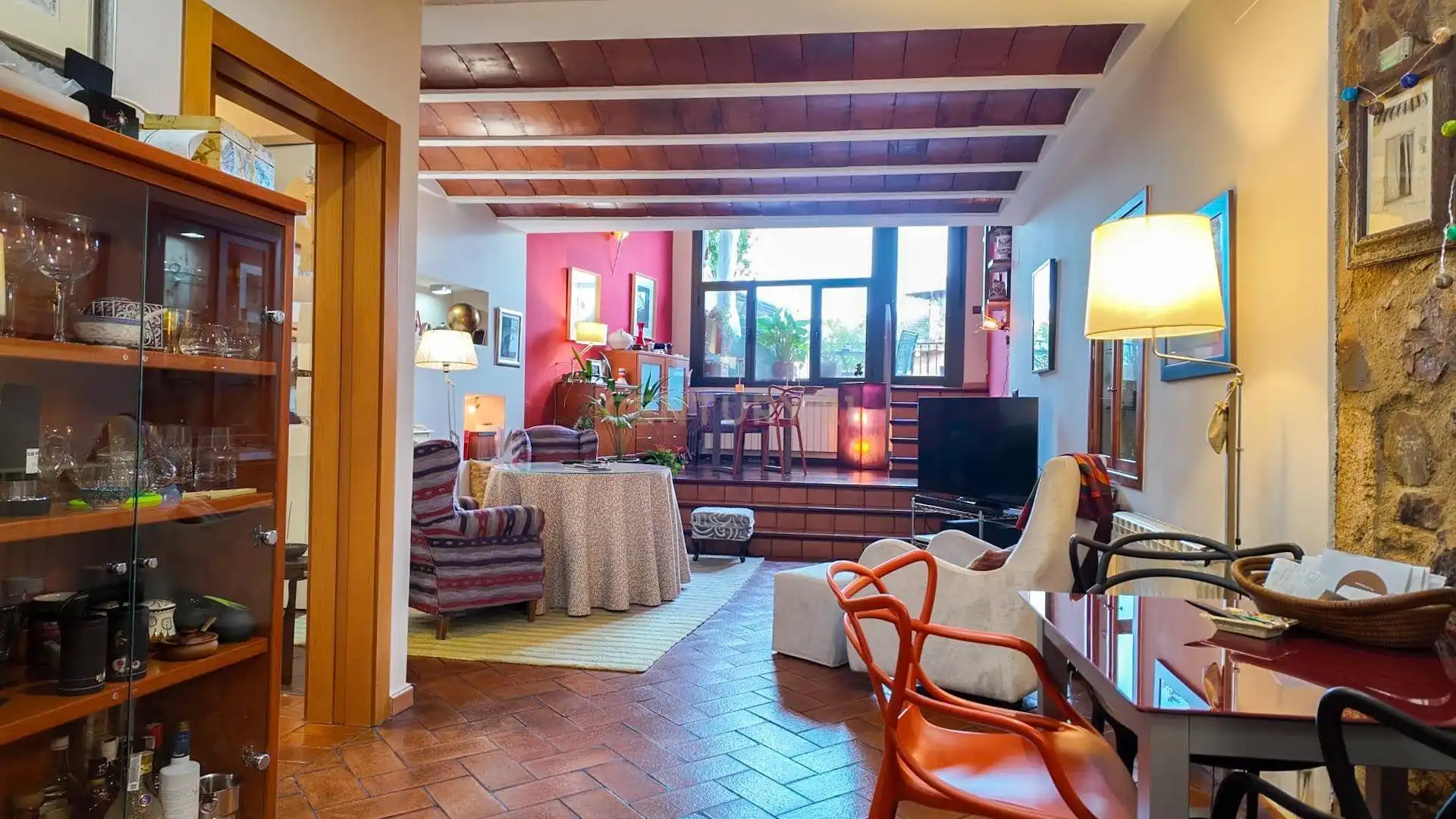 Sala d'estar de Casa adosada en venda en Cáceres amb Aire condicionat, Forn i Rentadora