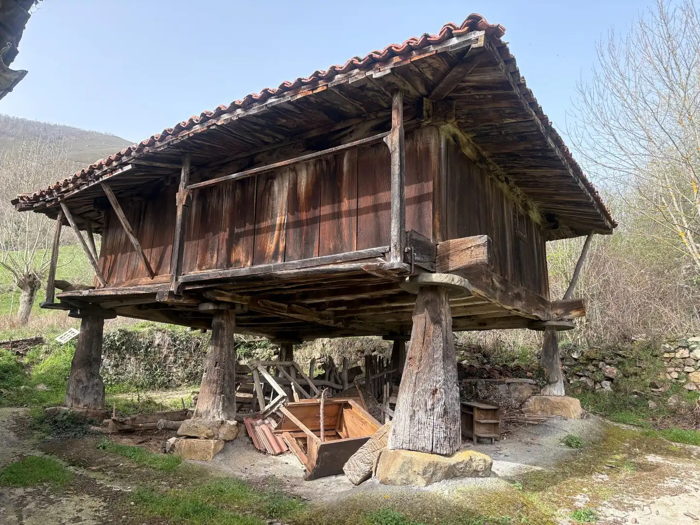 Vista exterior de Finca rústica en venta en Quirós con Terraza y Balcón