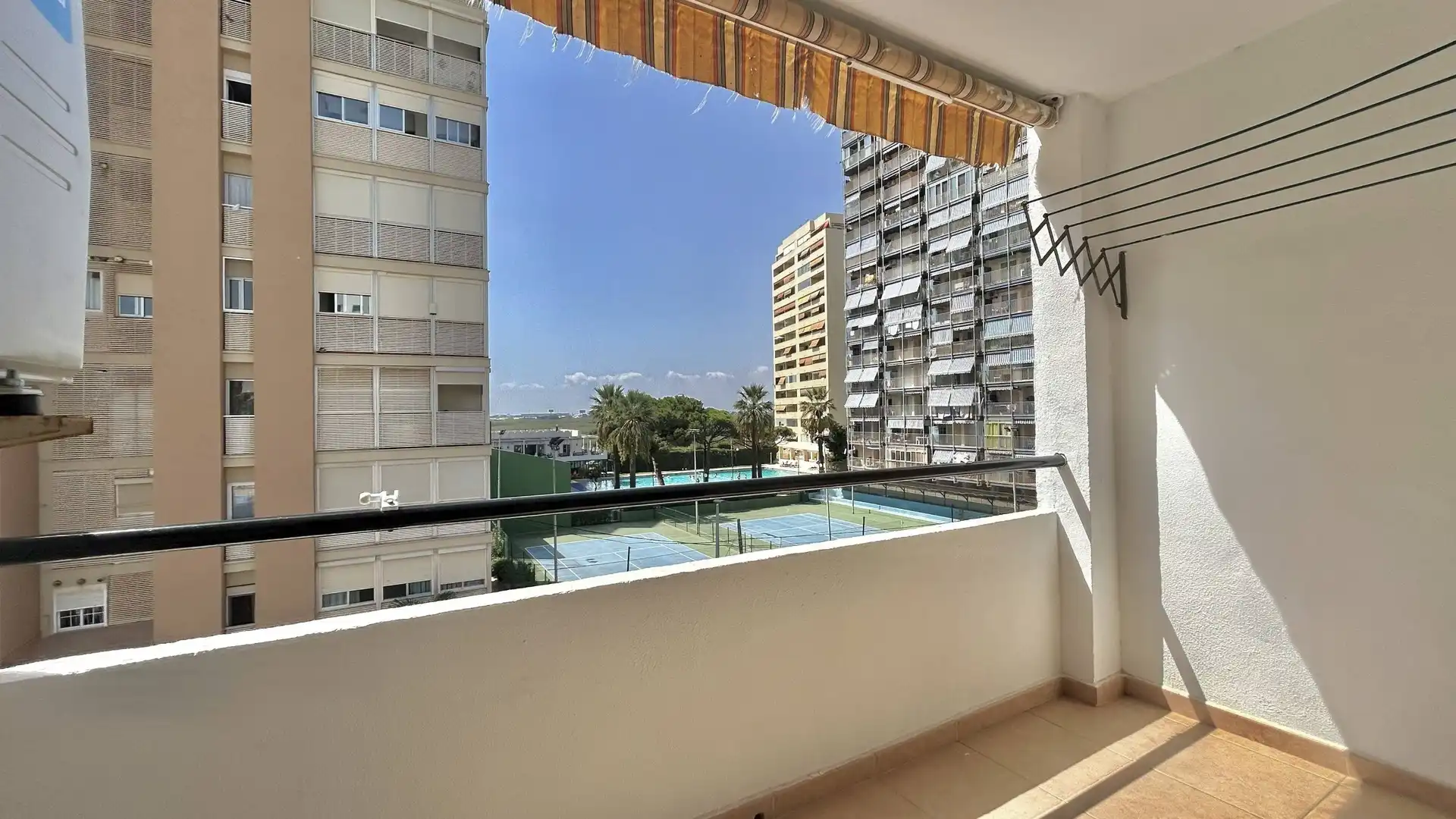Balcony of Apartments for rent in La Pobla de Farnals  with Air Conditioner, Parquet flooring and Terrace