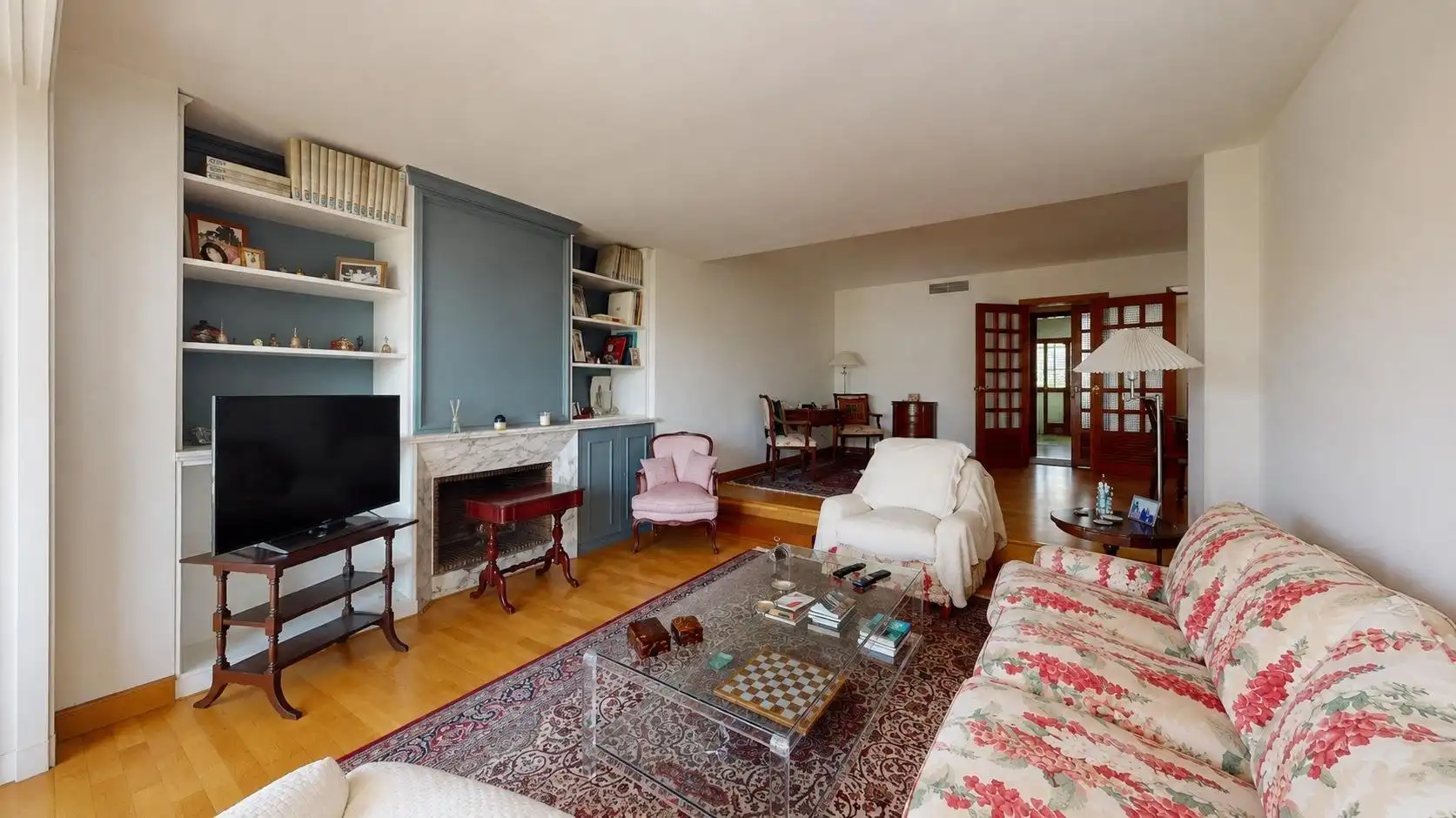 Sala d'estar de Pis en venda en  Palma de Mallorca amb Aire condicionat, Jardí privat i Parquet