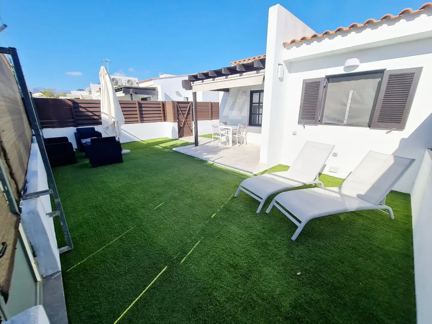 Terrassa de Casa o xalet de lloguer en San Bartolomé de Tirajana amb Aire condicionat, Jardí privat i Terrassa