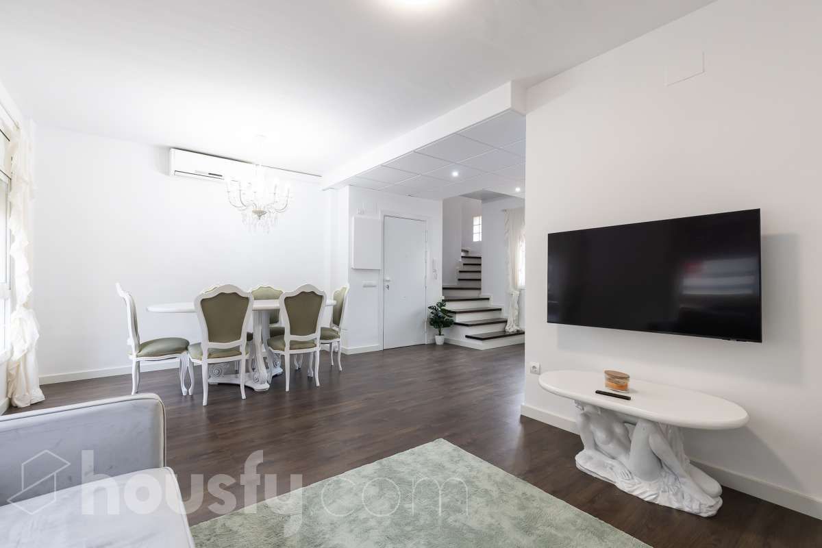 Wohnzimmer von Maisonette zum Verkauf in La Ràpita mit Klimaanlage, Heizung und Parkett