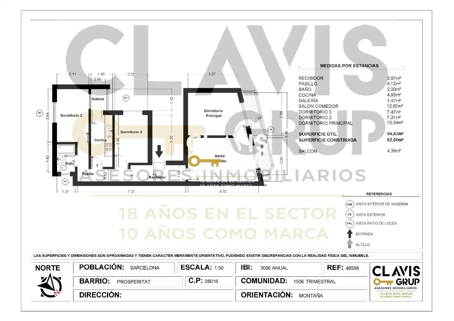 Piso en venta en Barcelona con Calefacción, Terraza y Amueblado