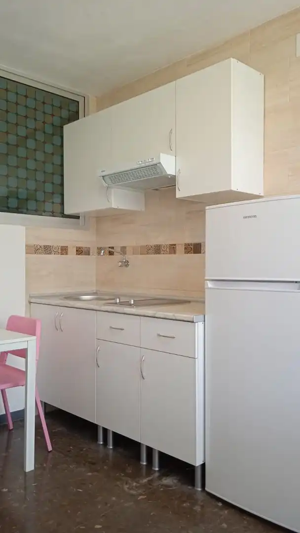 Cuina de Apartament de lloguer en Sevilla amb Aire condicionat i Moblat