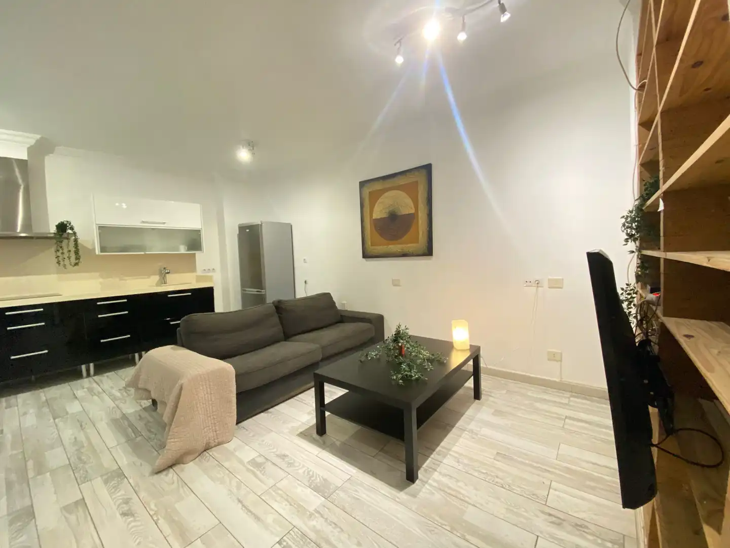 Sala de estar de Piso en venta en Las Palmas de Gran Canaria con Aire acondicionado, Parquet y Amueblado