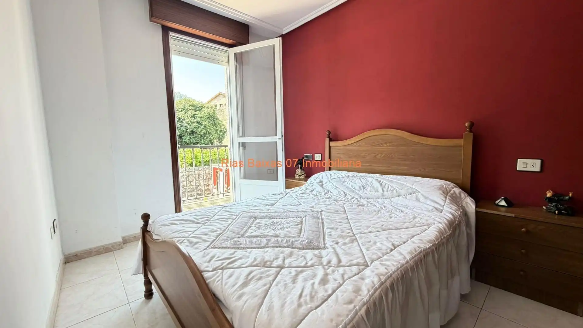 Bedroom of Flat for sale in Cortegada  with Heating, Terrace and Furnished