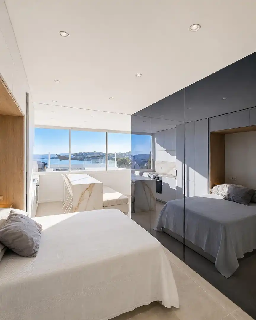 Schlafzimmer von Loft zum Verkauf in  Palma de Mallorca mit Klimaanlage