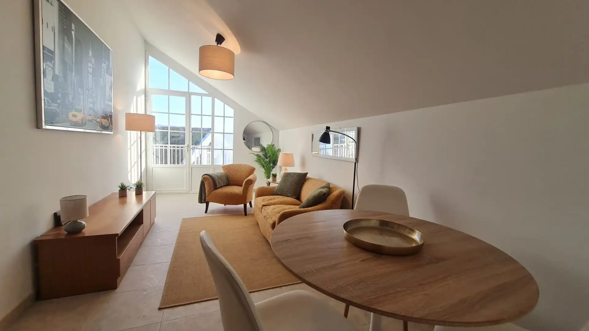 Wohnzimmer von Wohnungen zum Verkauf in Muros mit Terrasse und Möbliert