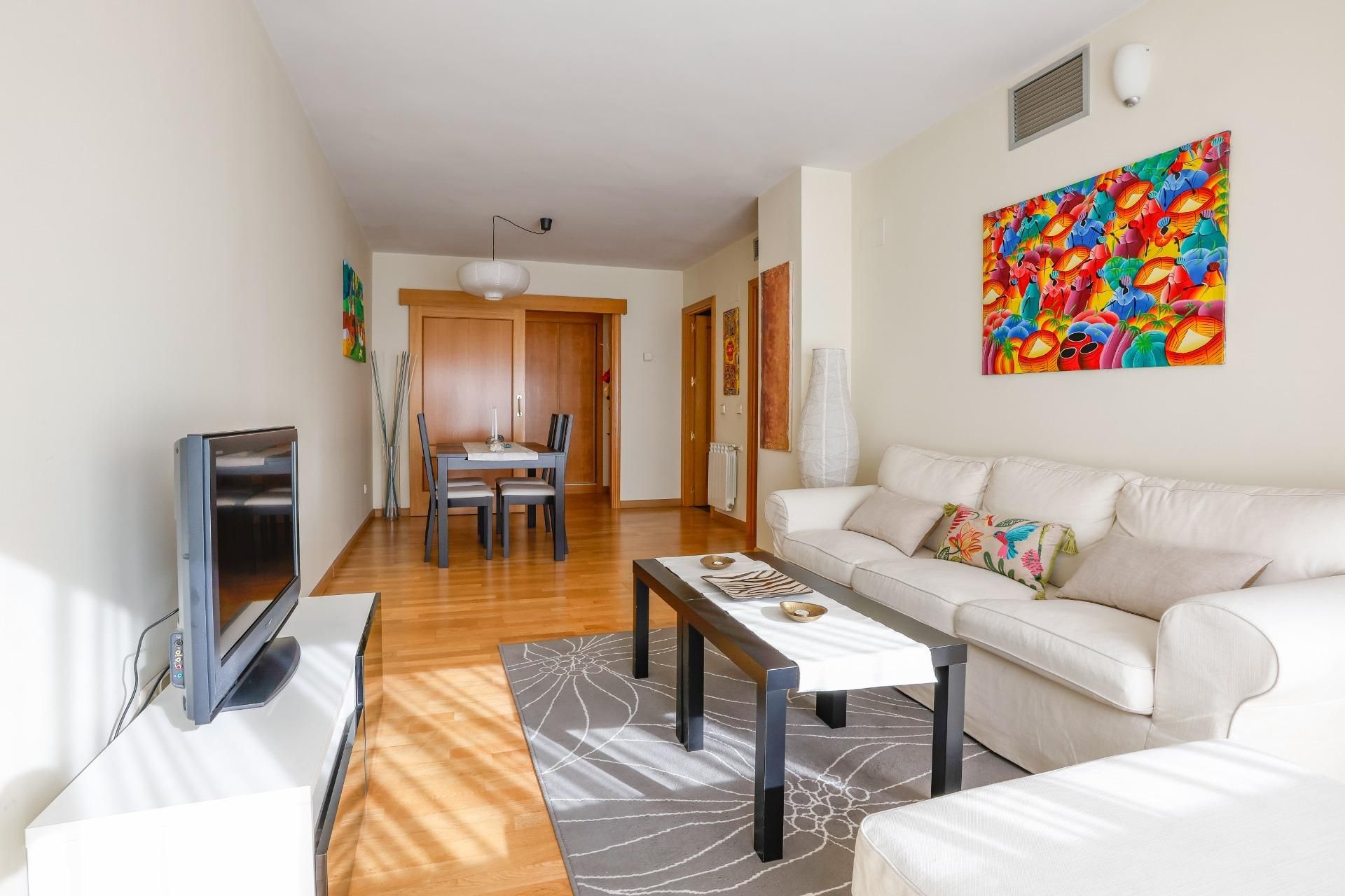 Sala d'estar de Pis en venda en Valdemoro amb Calefacció, Traster i Piscina comunitària