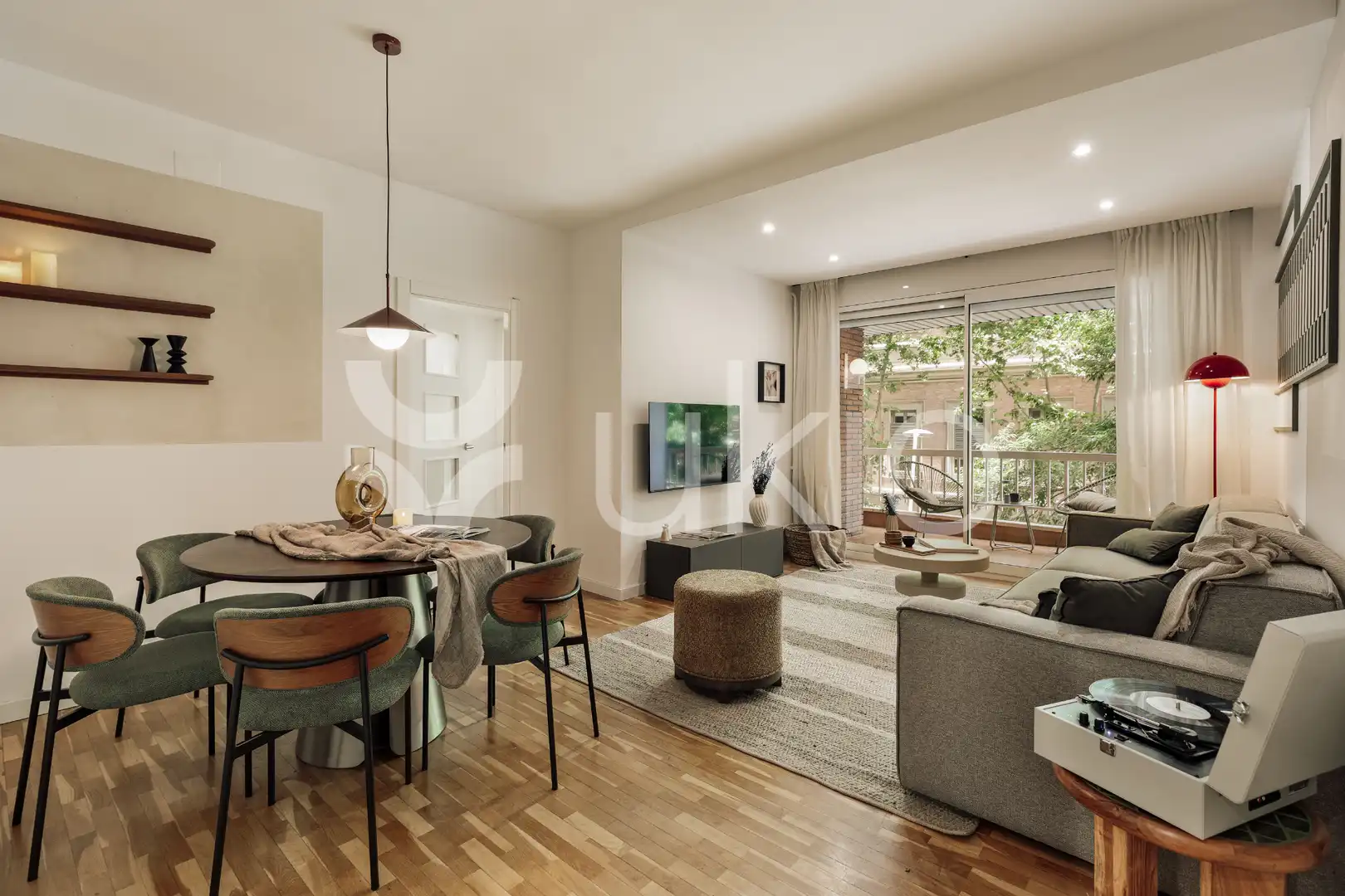 Sala d'estar de Apartament de lloguer en Barcelona amb Aire condicionat, Calefacció i Moblat