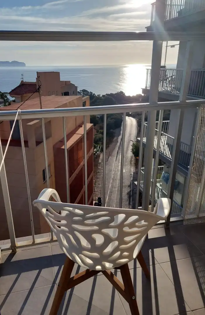 Terraza de Apartamento en venta en Calpe / Calp con Aire acondicionado, Terraza y Amueblado