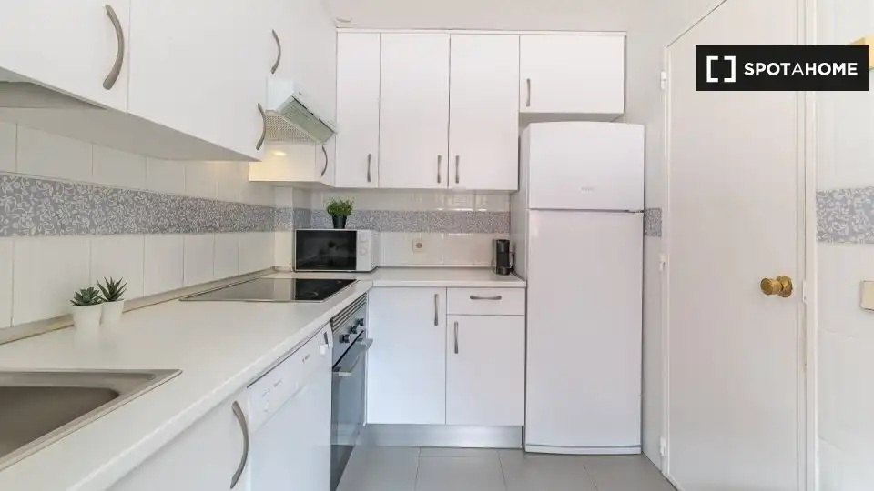 Kitchen of Flat for rent in Madrid  with Air Conditioner, Heating and Furnished
