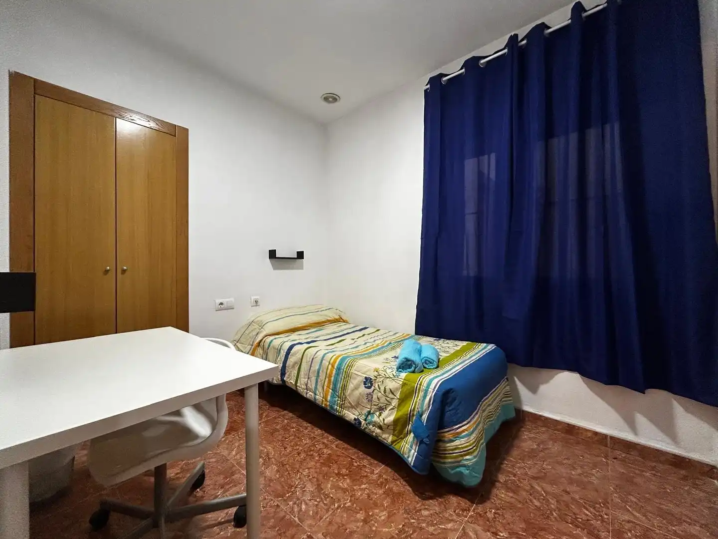 Schlafzimmer von Erdgeschoss zur Miete in Murcia mit Klimaanlage und Möbliert