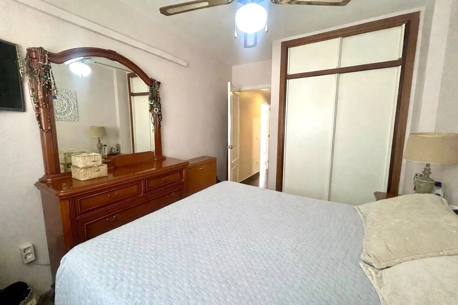 Bedroom of Flat for sale in Almería  with Air Conditioner, Terrace and Community pool