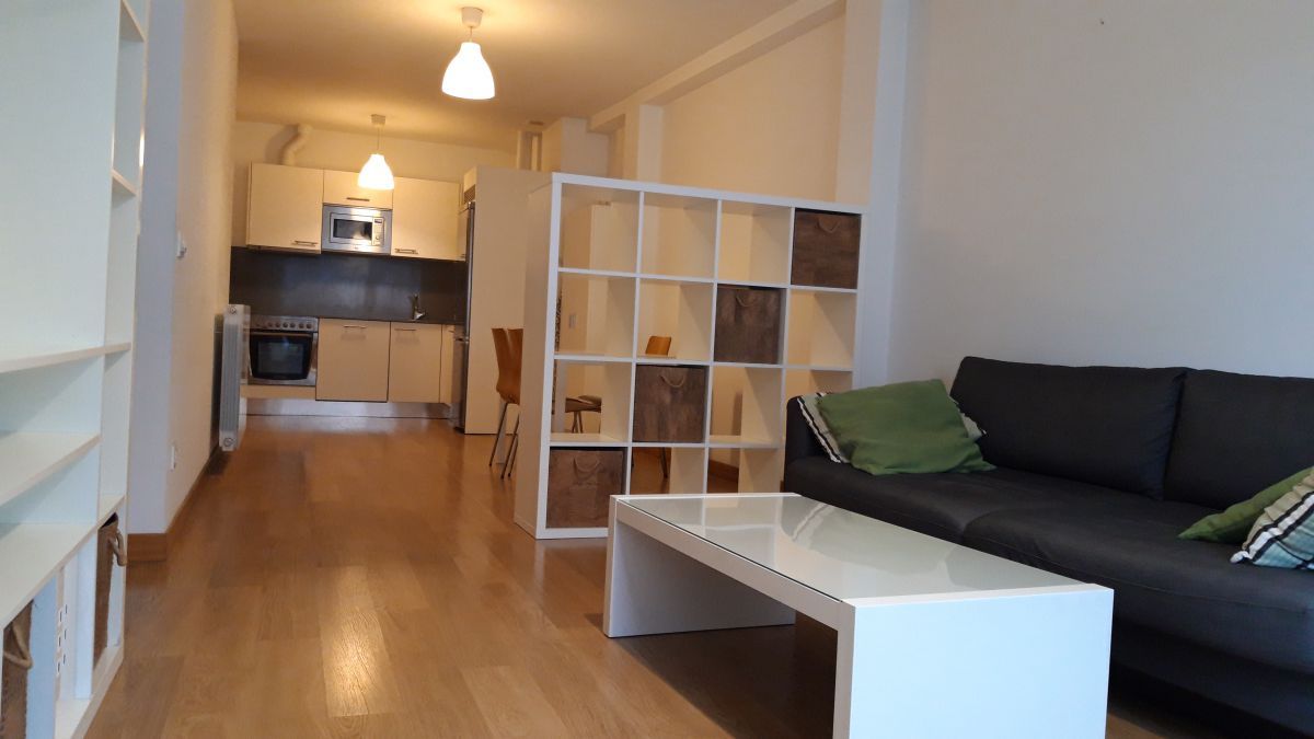 Sala de estar de Piso de alquiler en Vitoria - Gasteiz con Calefacción, Amueblado y Balcón