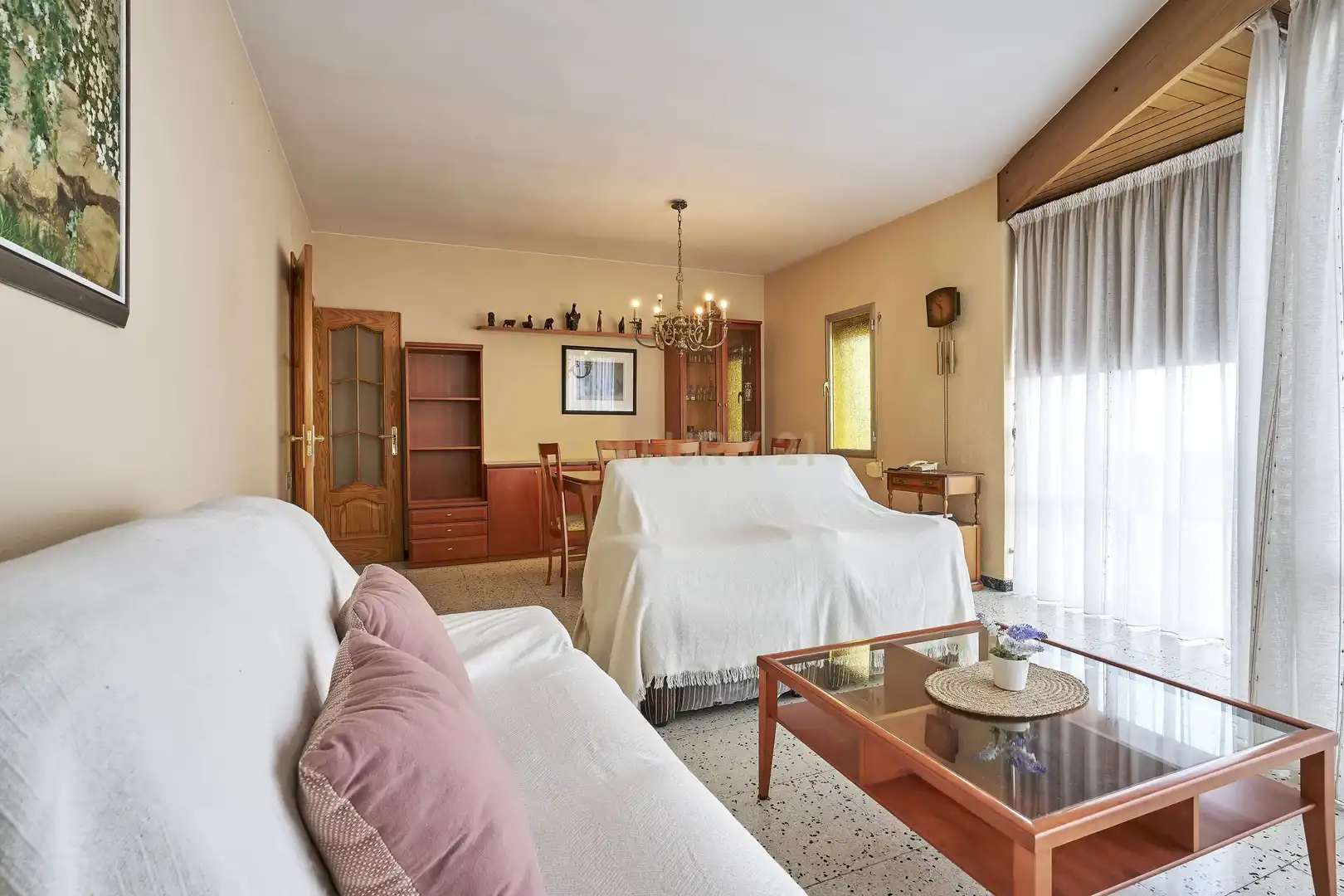 Sala d'estar de Apartament en venda en La Ràpita amb Aire condicionat, Traster i Moblat