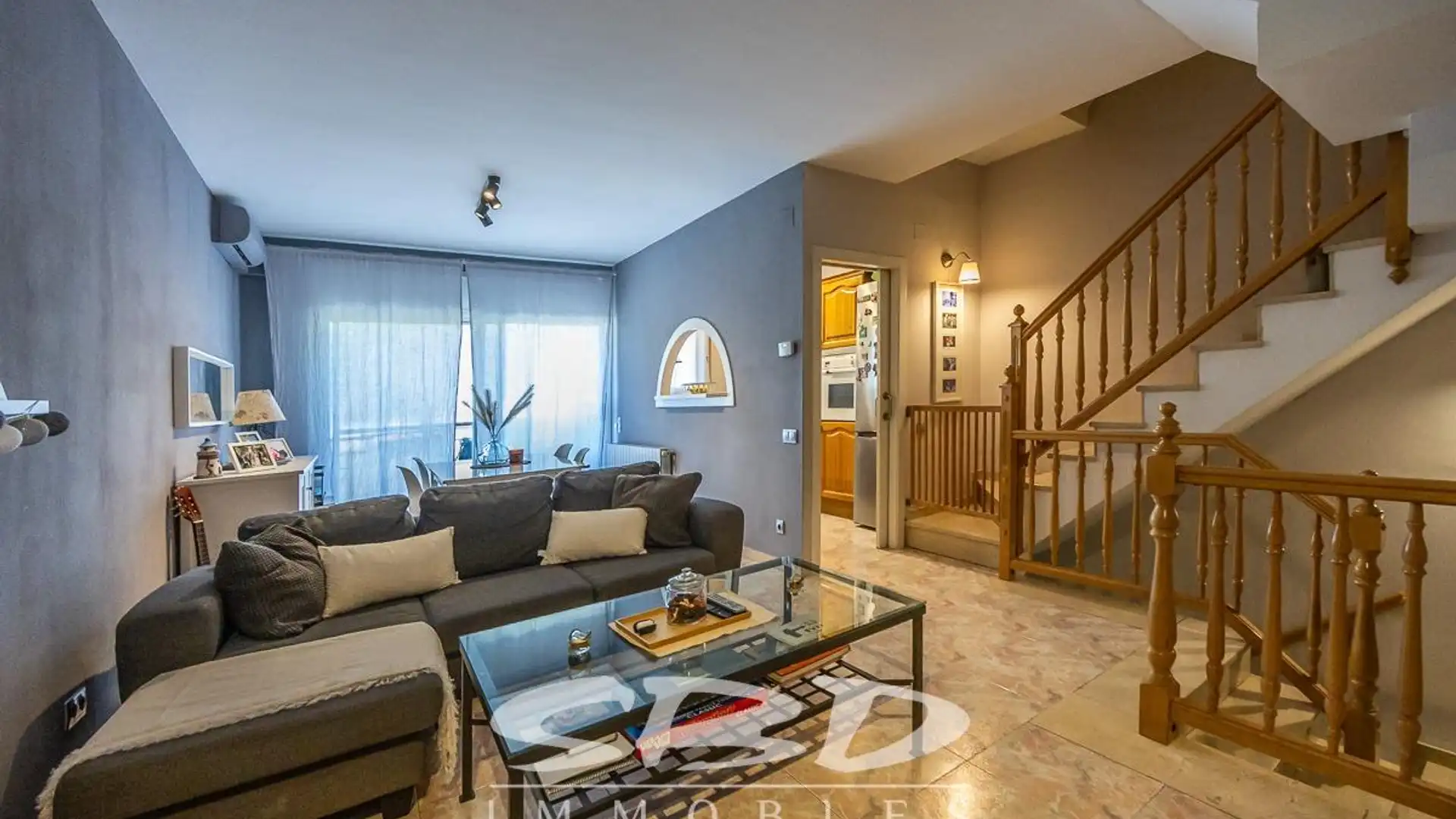 Sala d'estar de Casa o xalet en venda en Sabadell amb Aire condicionat i Terrassa