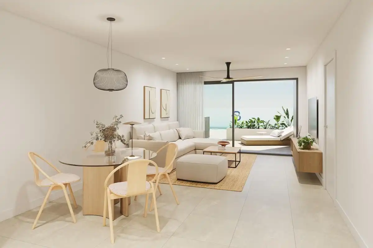 Sala d'estar de Apartament en venda en Pilar de la Horadada amb Piscina comunitària