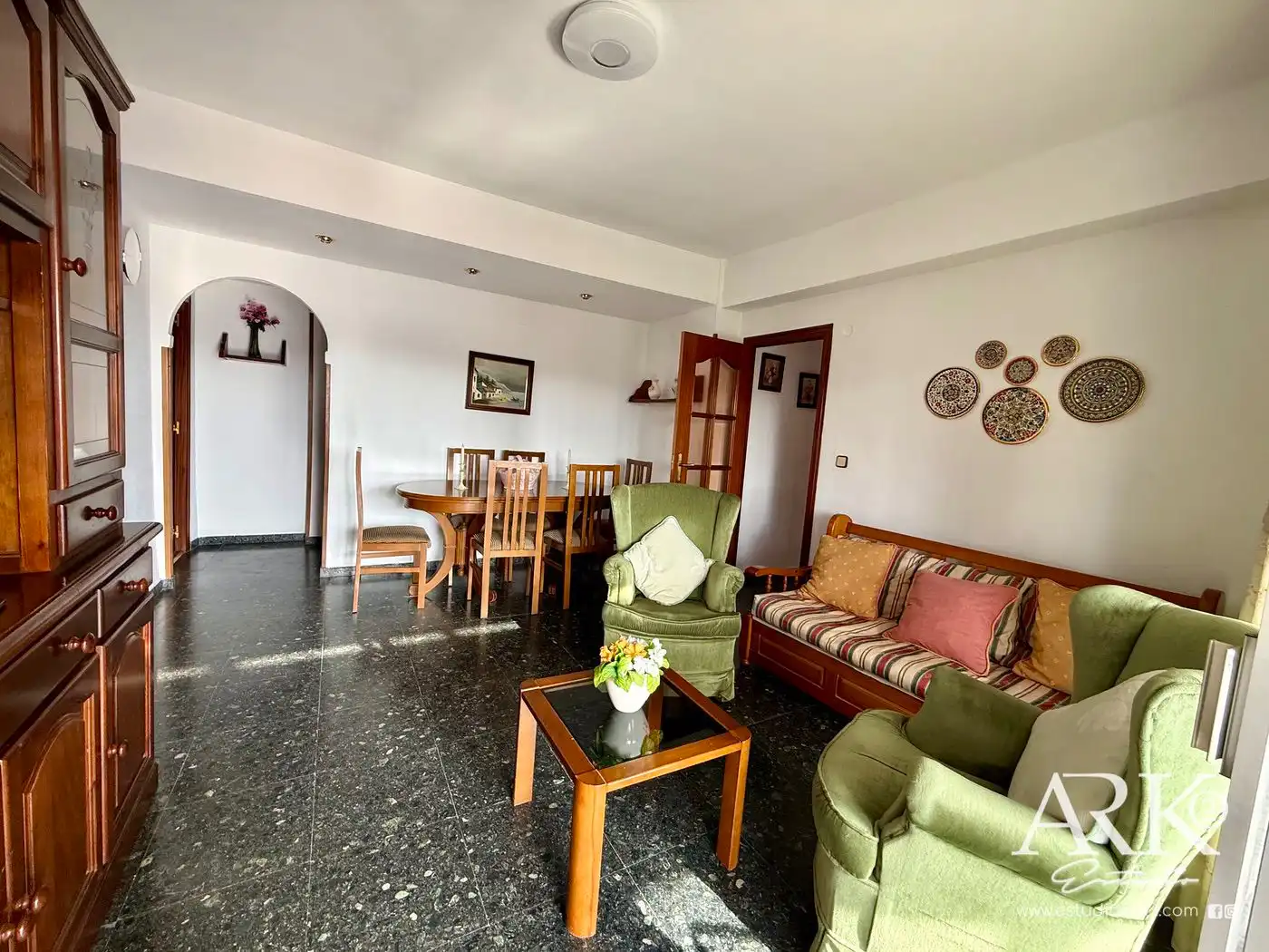 Sala de estar de Piso en venta en Gandia con Amueblado, Lavadora y Balcón